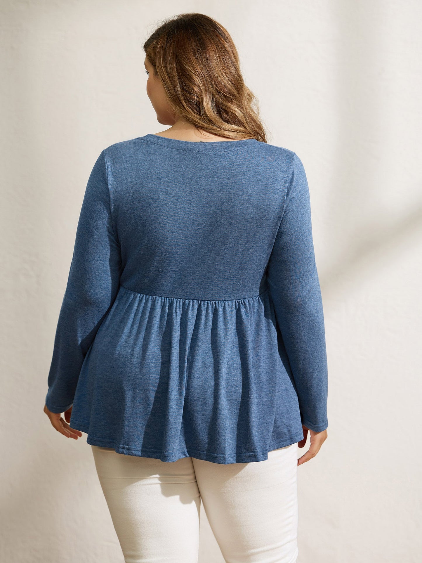 Supersoft Bowknot Cut-Out Knit Top
