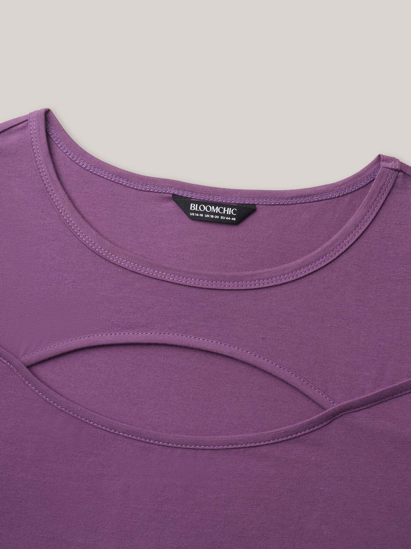 Cotton Flirty Cutout Curvy T-Shirt