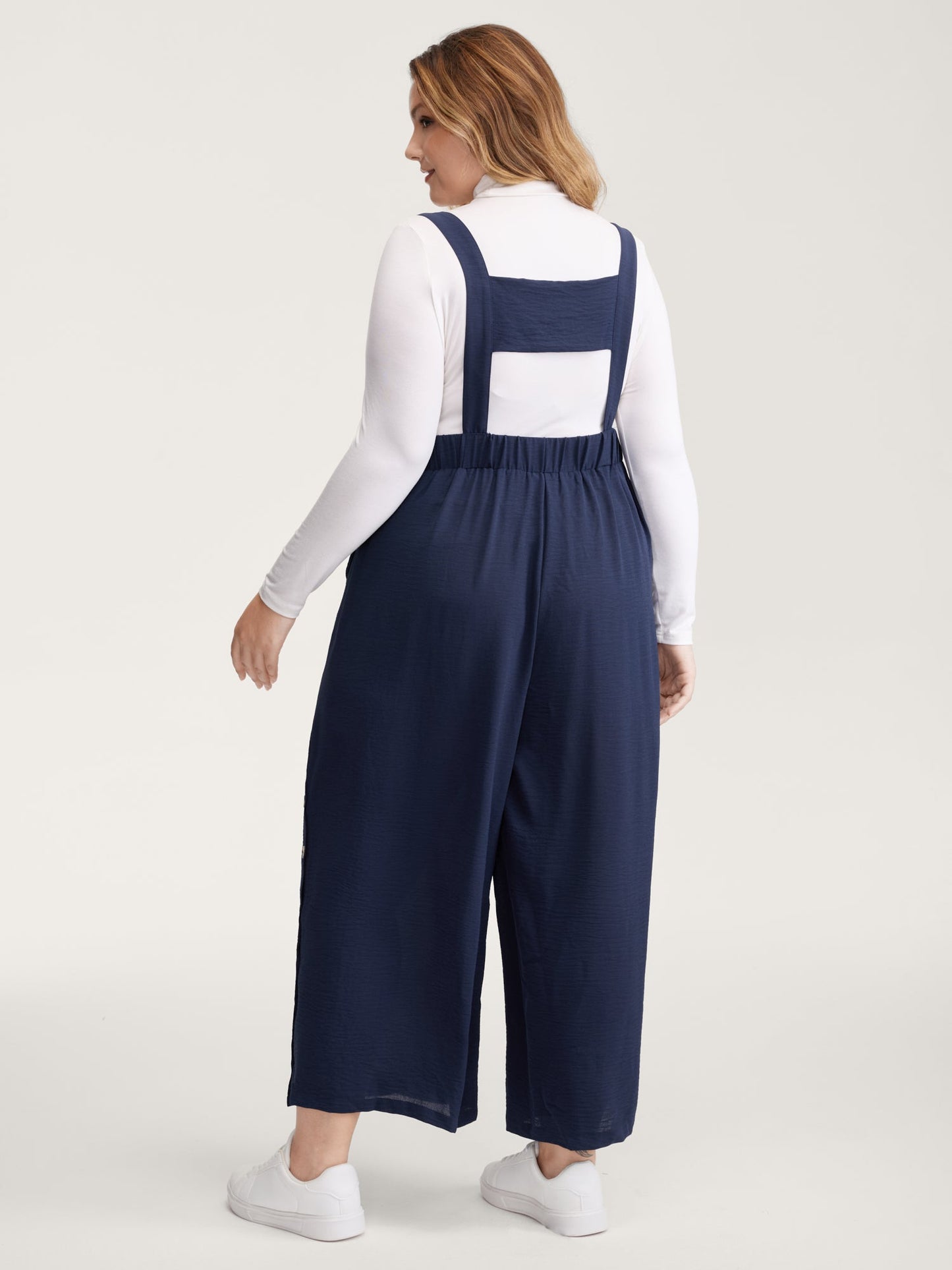Adjustable Straps Stretchy Back Cut-Out Jumpsuit