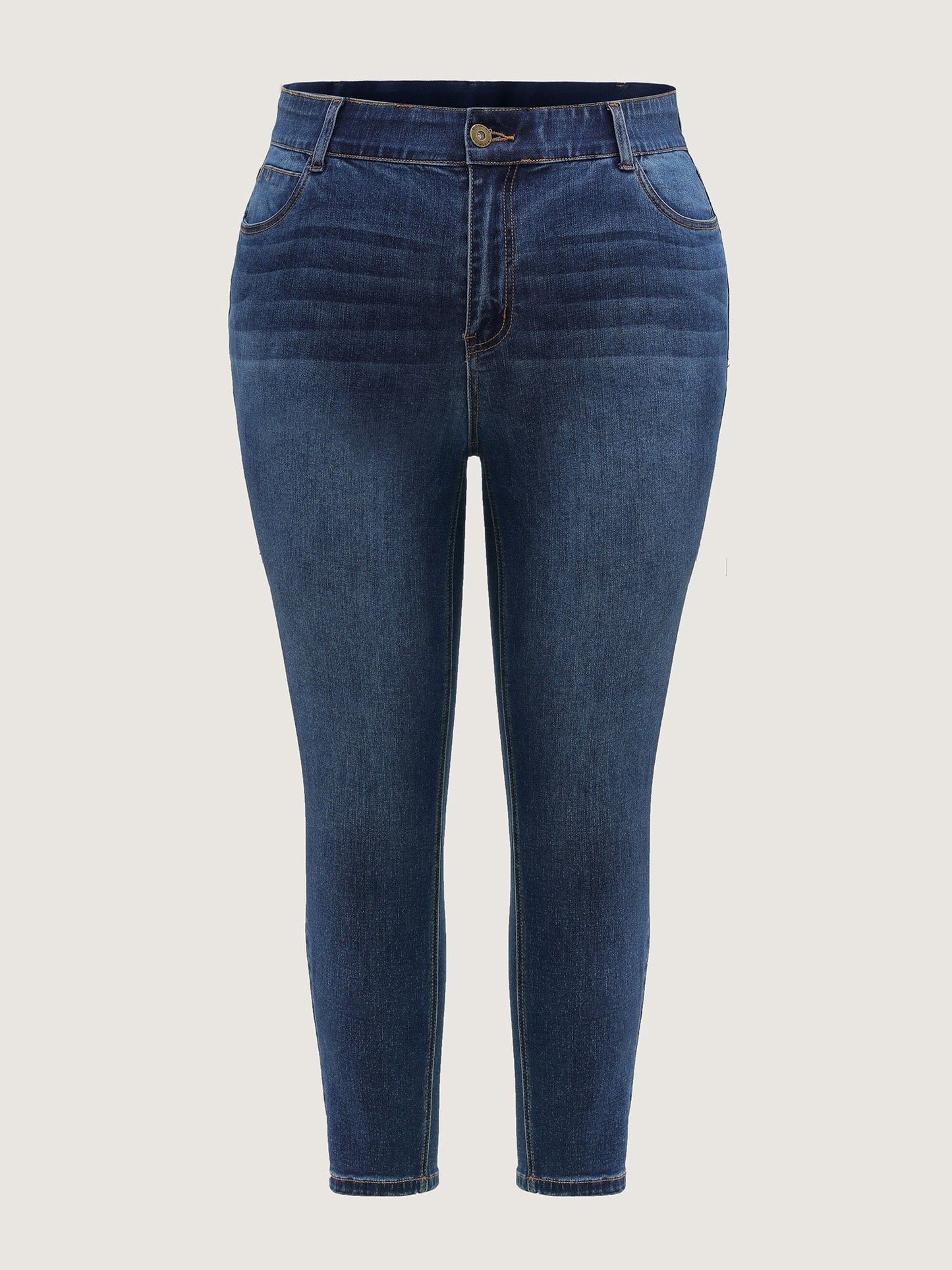 Stretchy Mid-Rise Skinny-Fit Jeans
