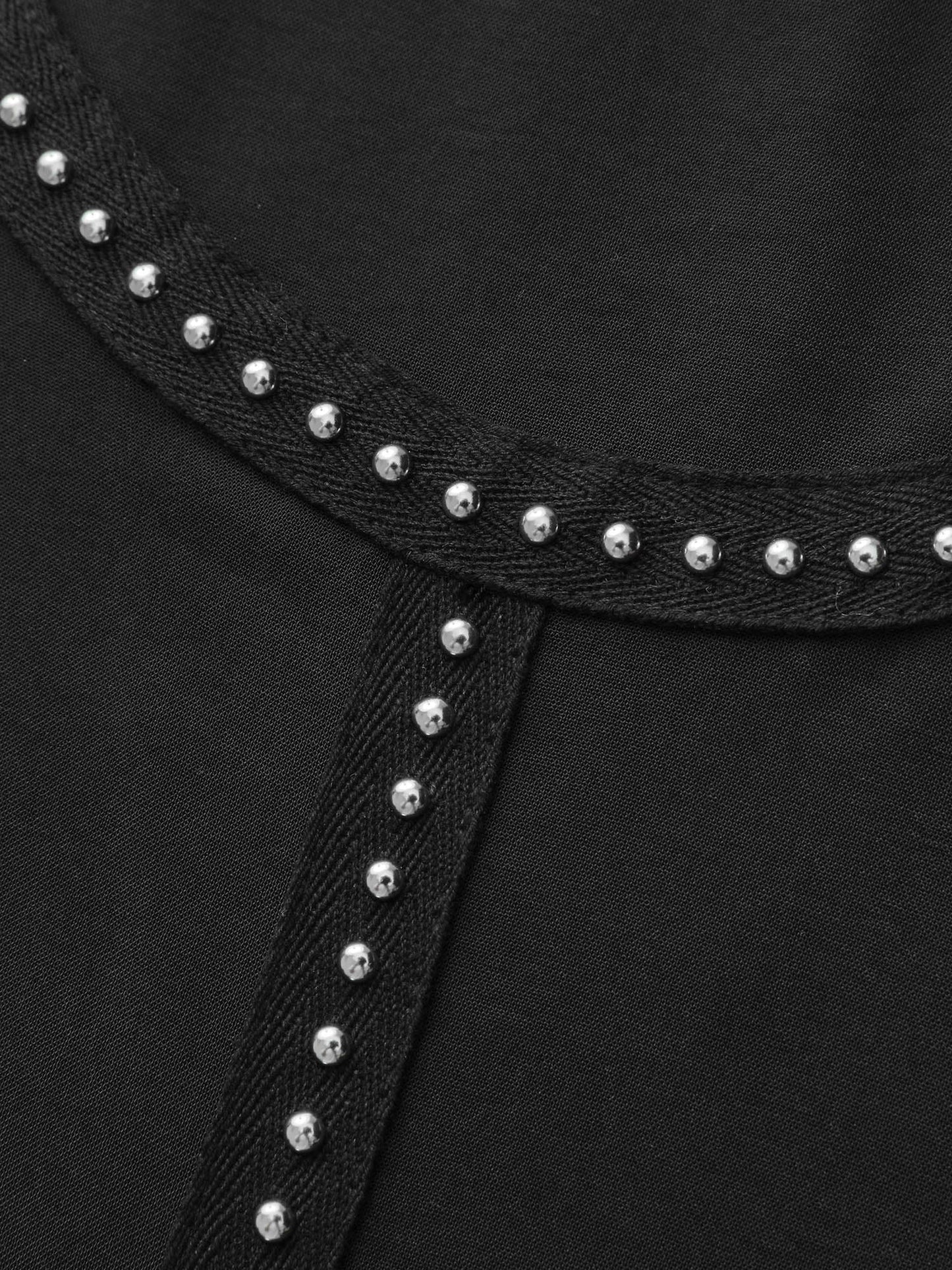Round Neck Sequin Spliced Tank Top