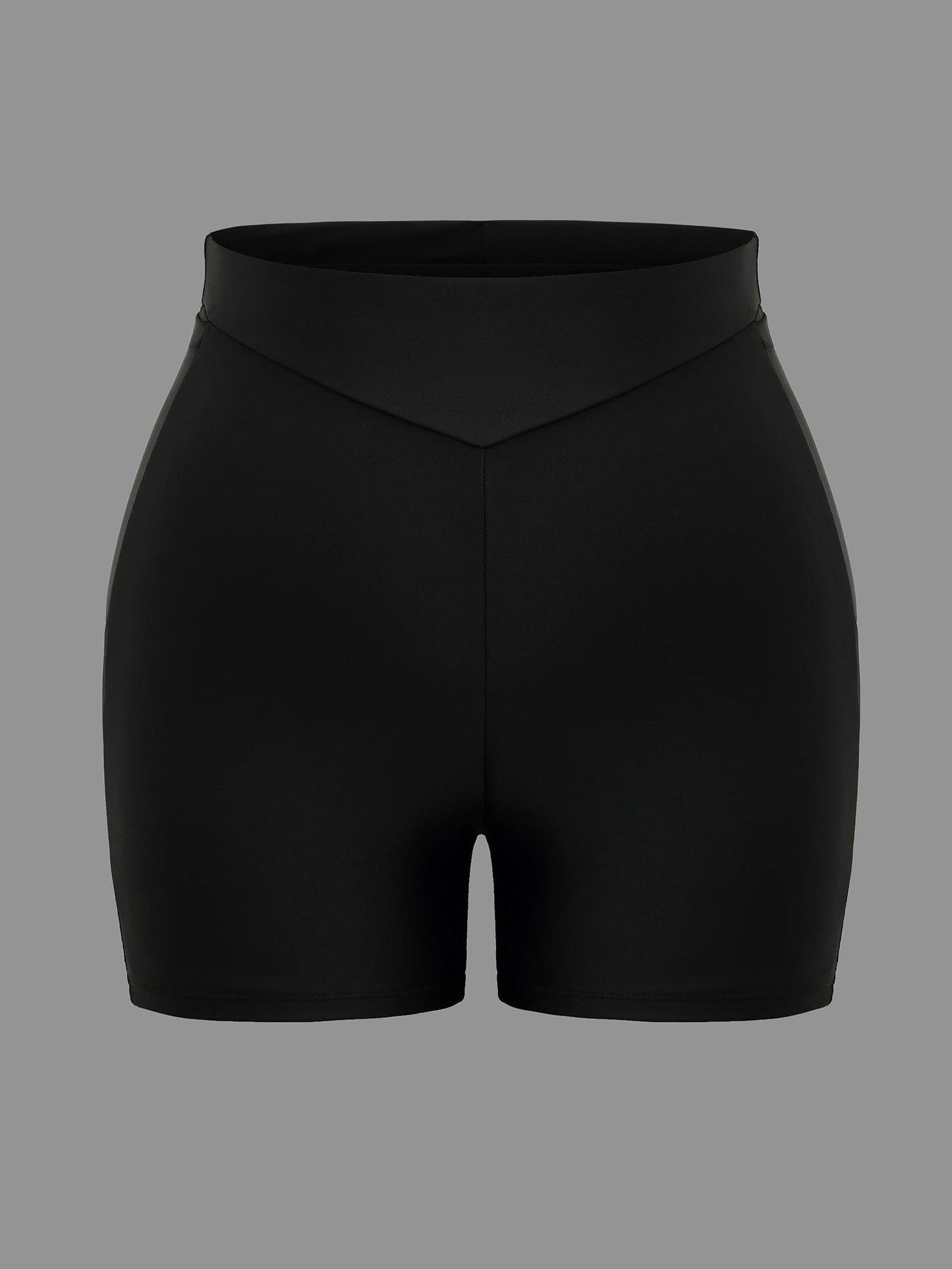 High-Waisted Ruched Pocket Swim Bottoms