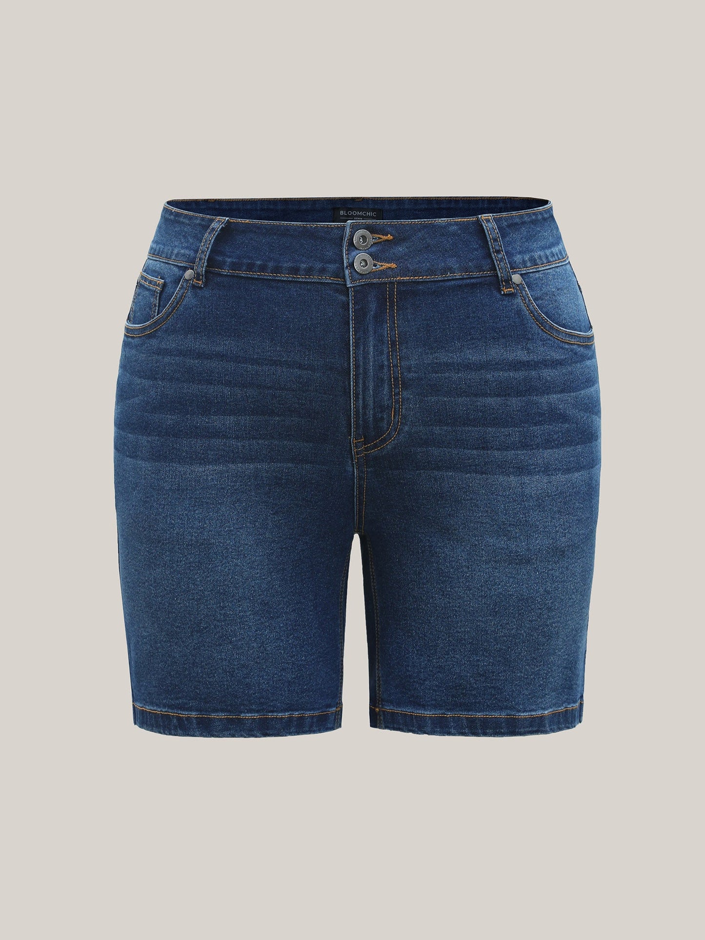Classic Straight-Leg Denim Shorts