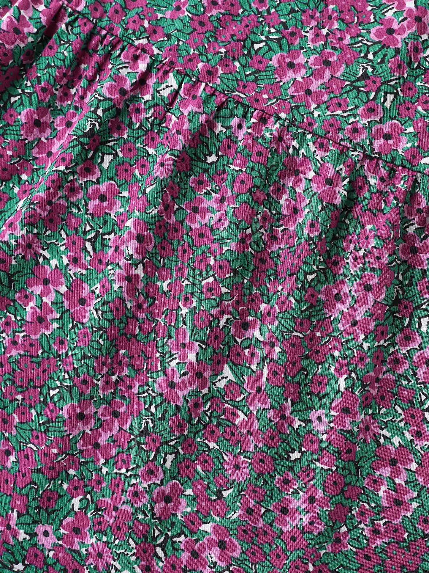Floral Print V-Neck Tiered Midi Dress