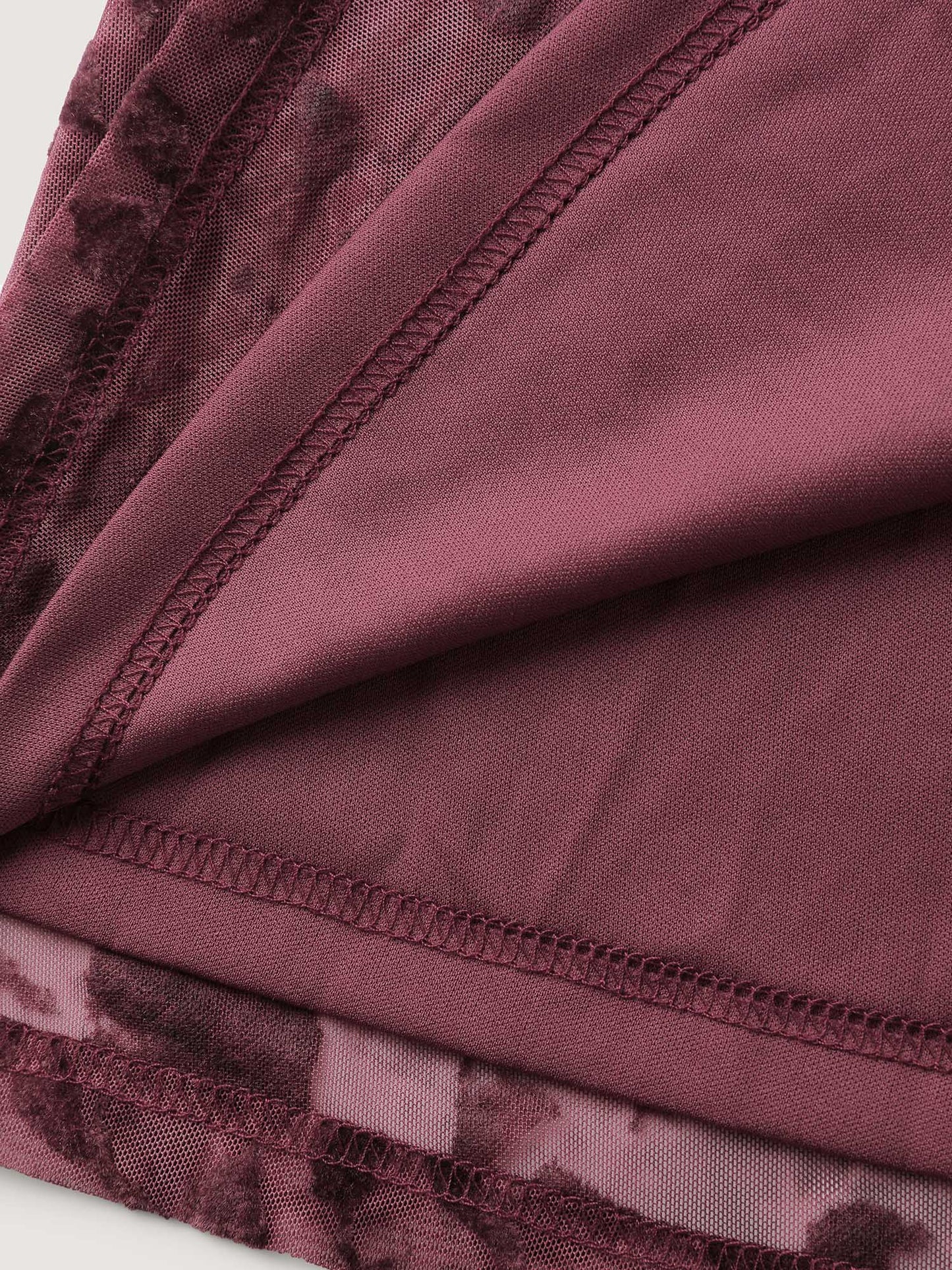 Velvet Jacquard Pleated Waist Sheer Midi Dress