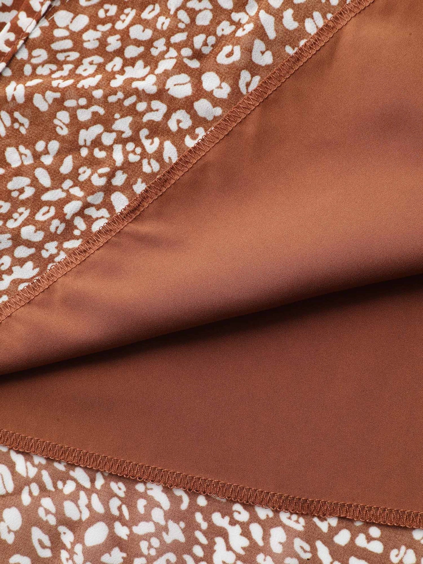 Floral Print Neck Cut-Out Shirred Blouse