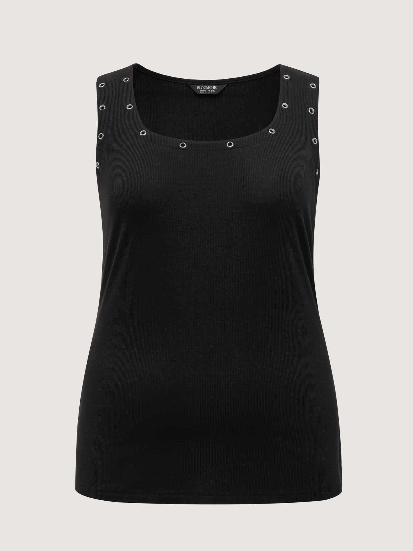Loop Scoop Neckline Detail Tank Top