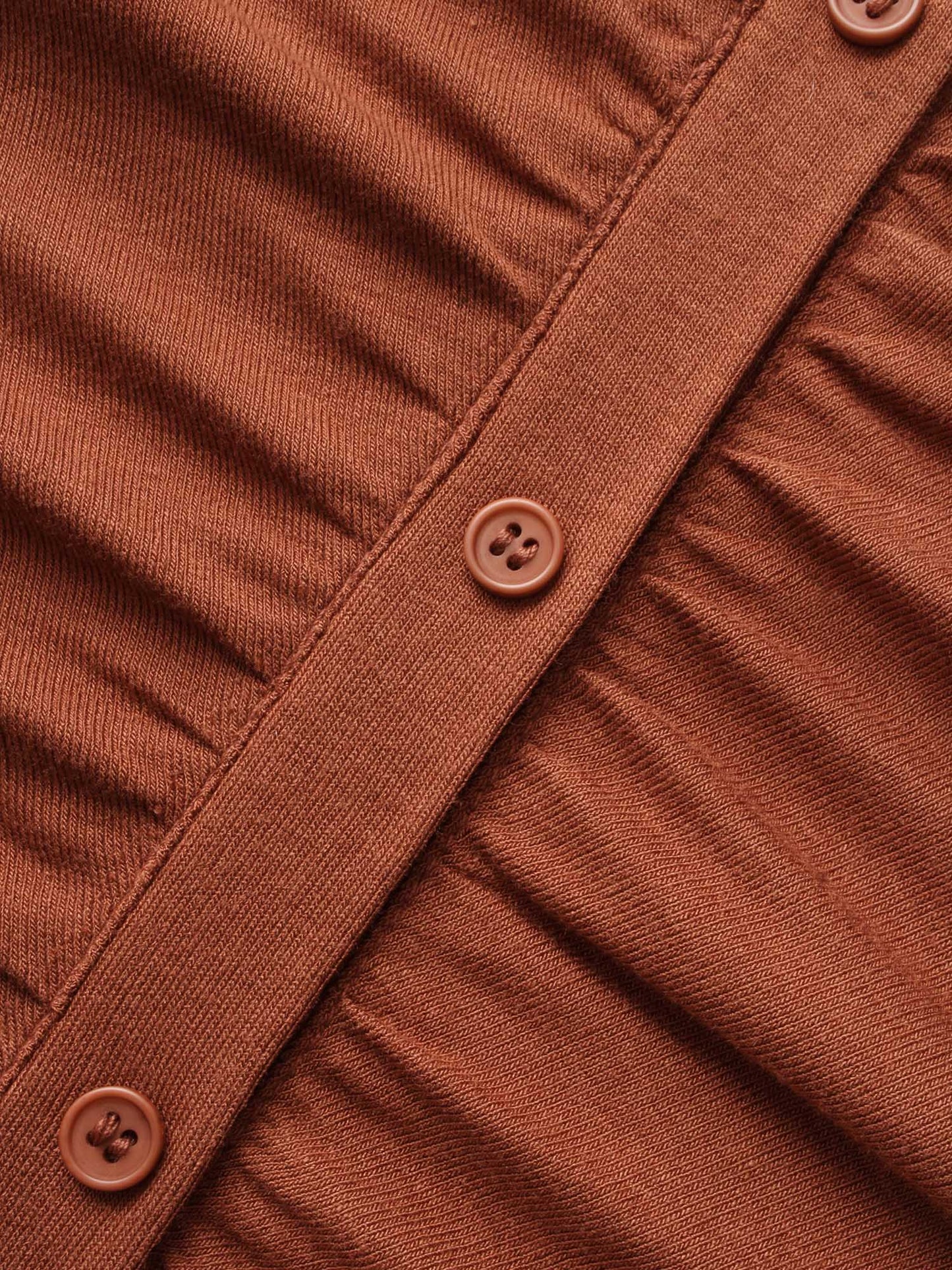 V Neck Button Detail Ruched T-shirt