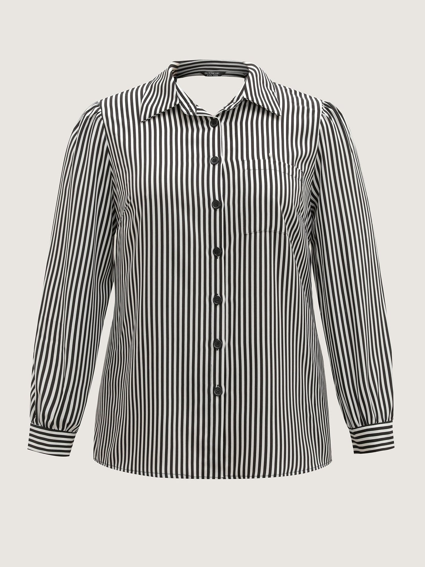 Striped Bow-Tie Button-Down Shirt