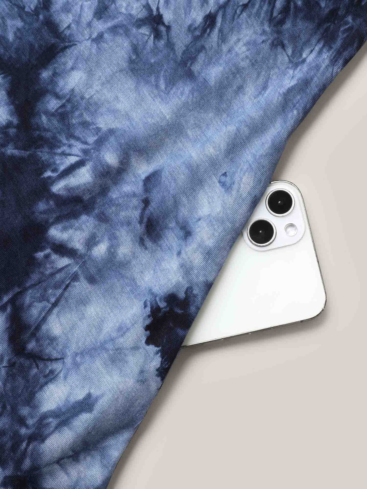Tie-Dye Stretchy Asymmetrical Hem T-Shirt