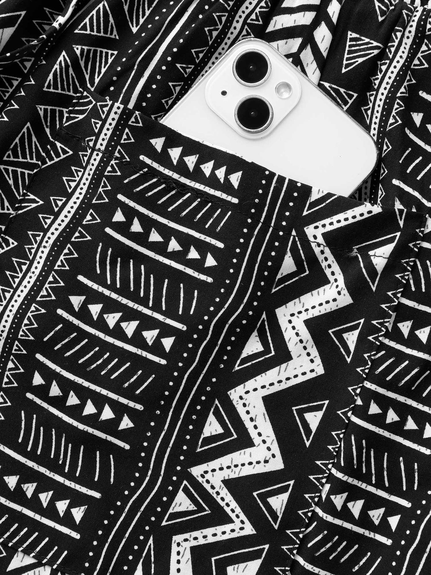 Boho Stripes Tassels Jogger Pants