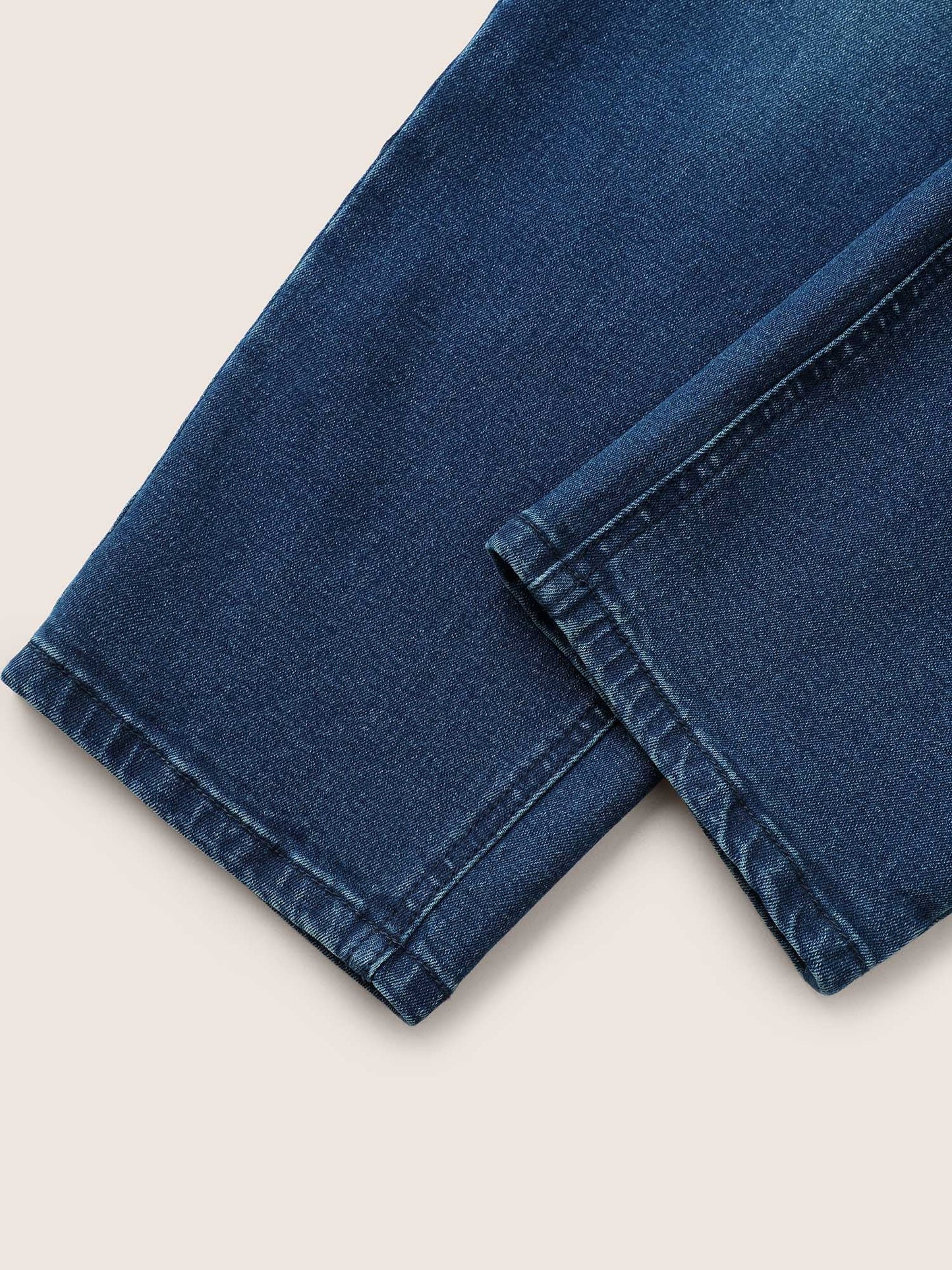 Dark Wash Pocket Slim Cropped Jeans