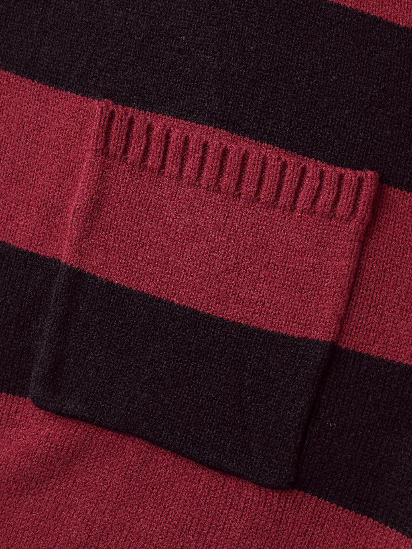 Colorblock Pockets Button Straight-Front Cardigan
