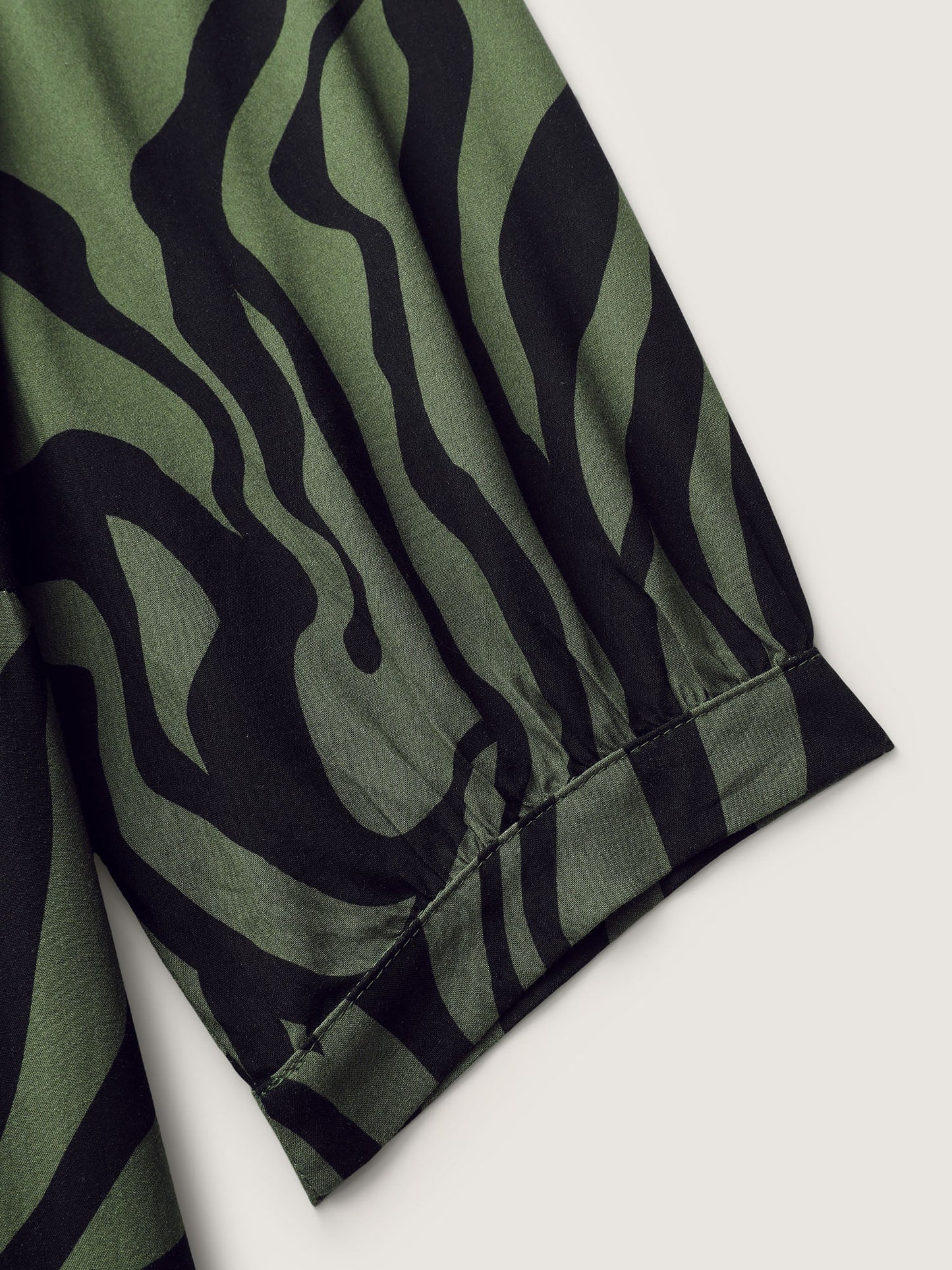 Zebra Print Stretchy Belted Waist Jumpsuit