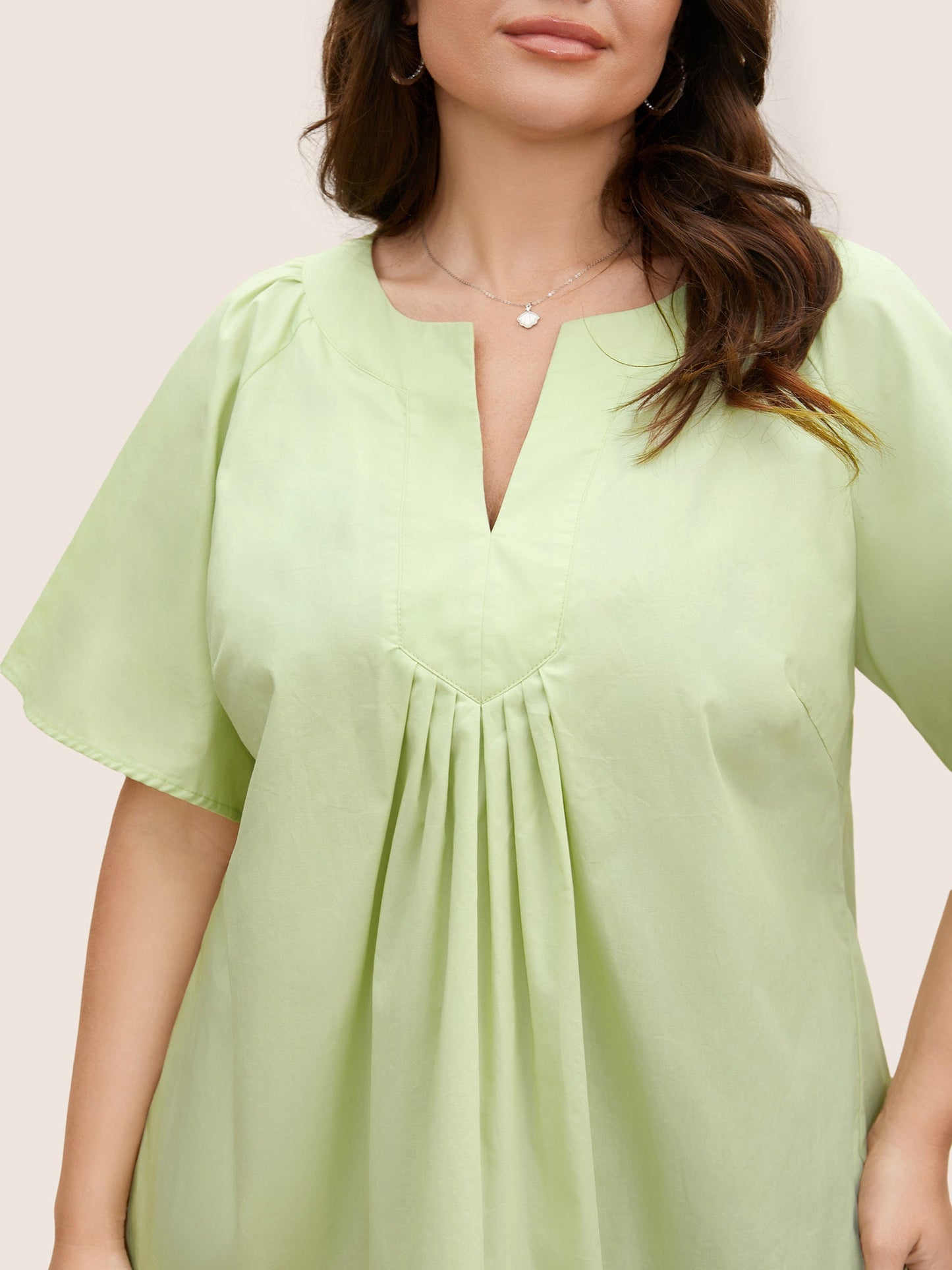 Ruffle Sleeve Ruffle Sleeve Pleated Blouse