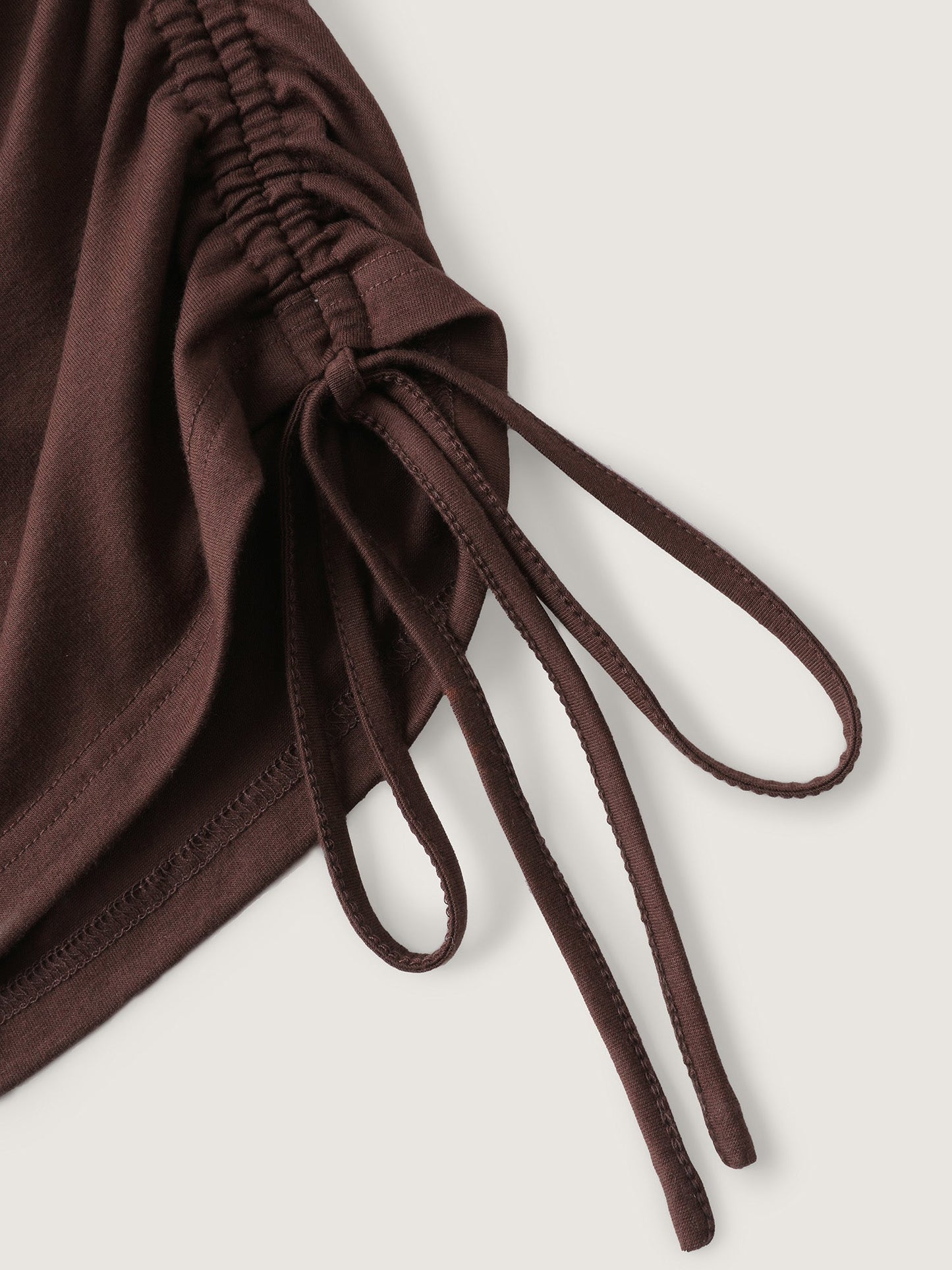Easy peezy Stretchy Cross-Wrap Drawstring Hem Jumpsuit