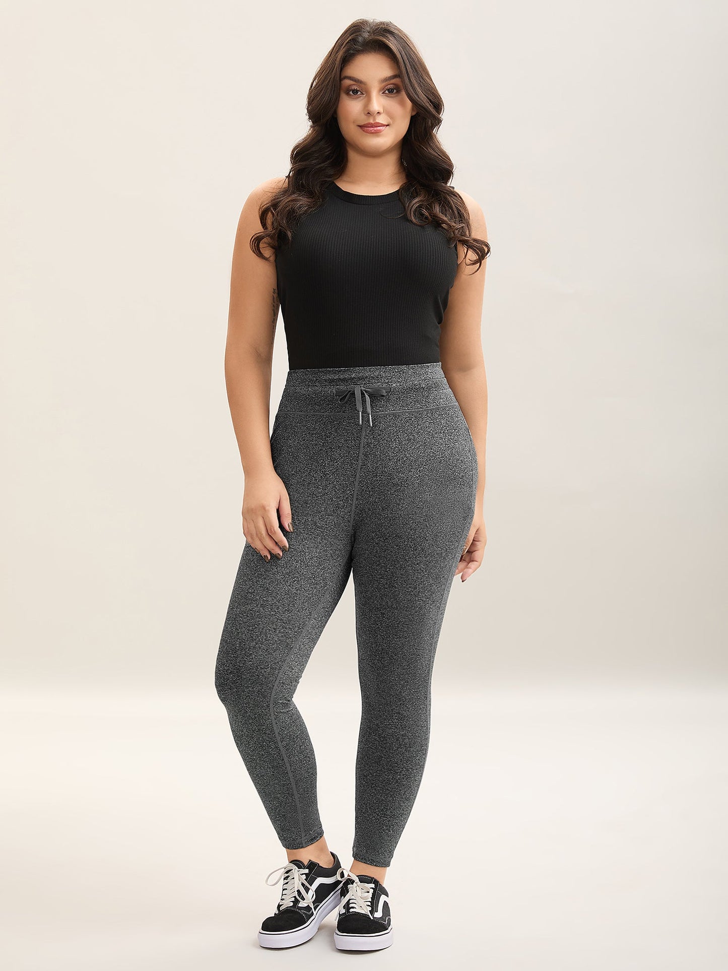 Adjustable Waist Tie Stretchy Leggings