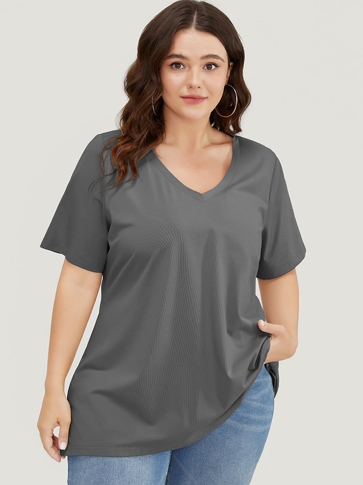 UltraCool V Neck Slightly Stretchy T-shirt