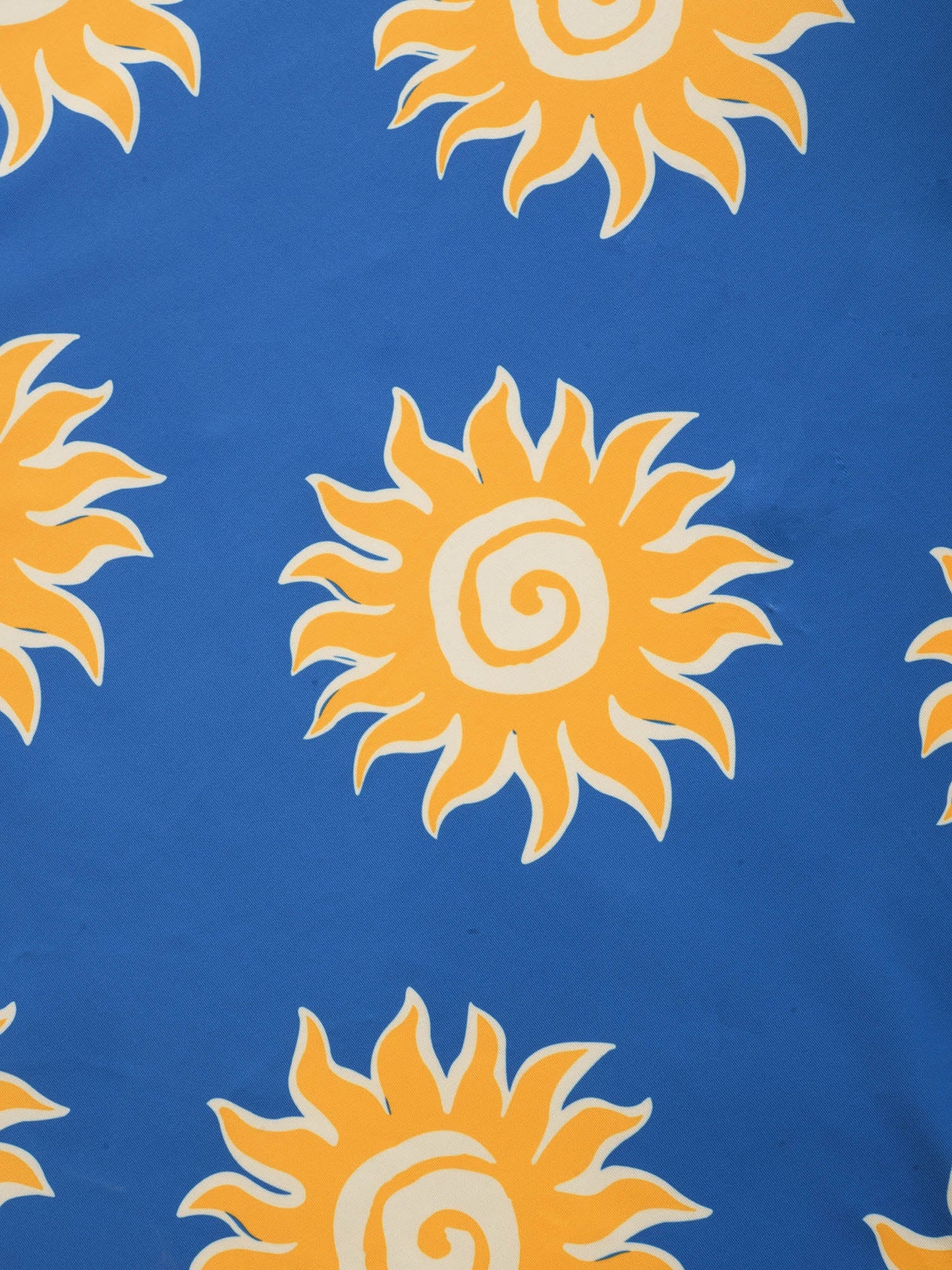 Heart Neckline Sun Print Crossover Swim Dress