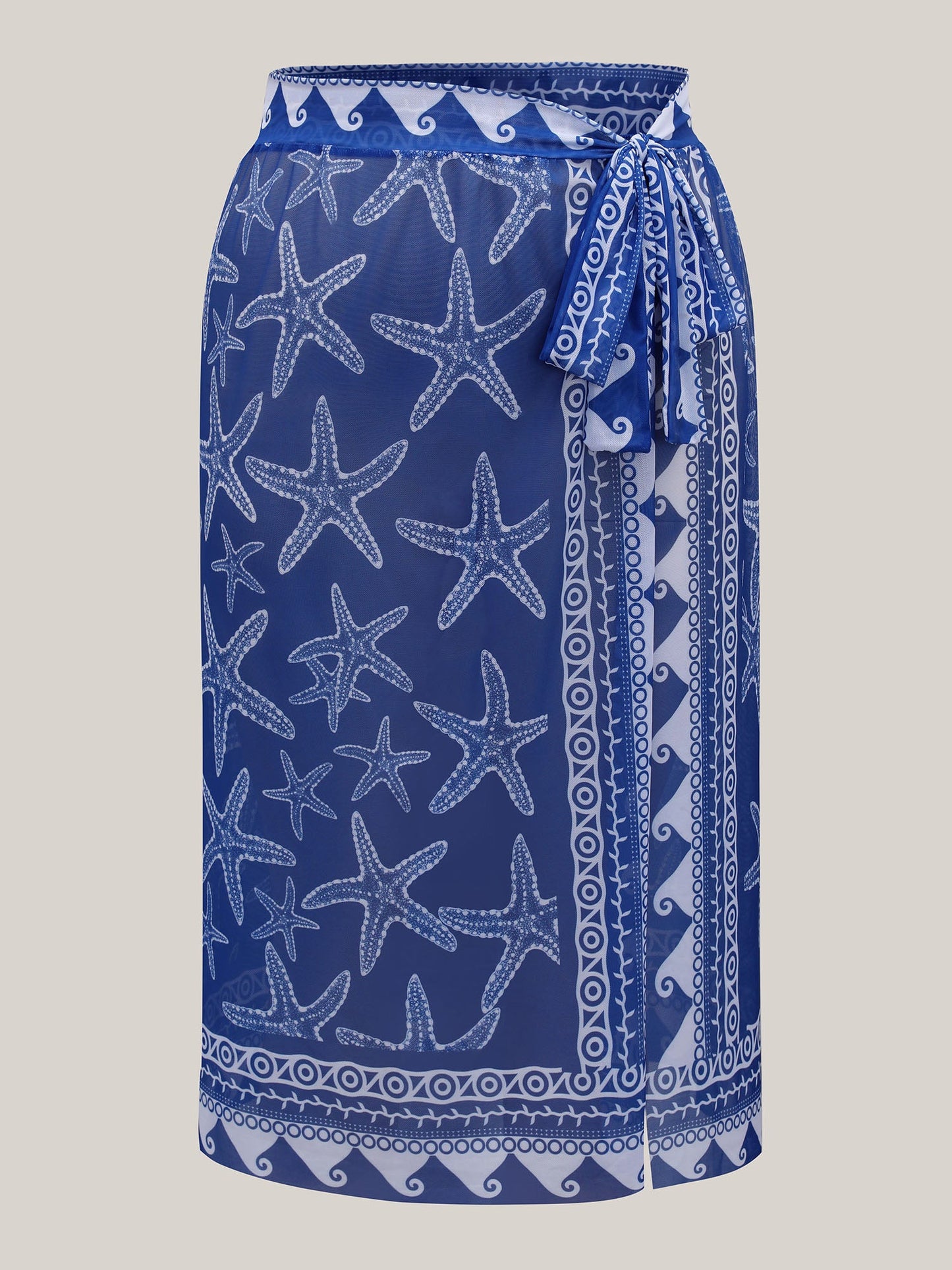 Two-Piece Ocean Print Swimsuit