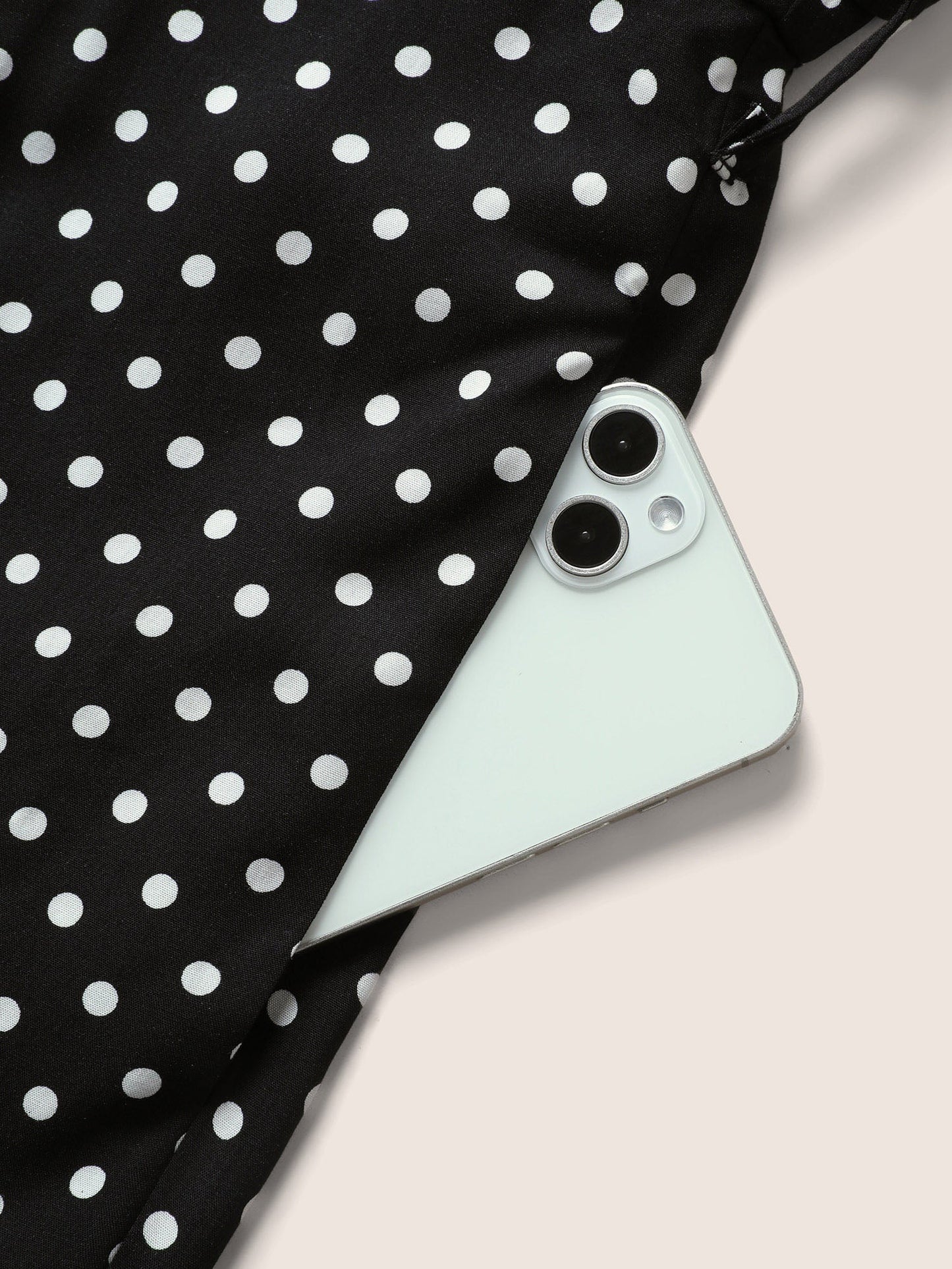 Polka Dot Cut Out Zipper Belted Jumpsuit