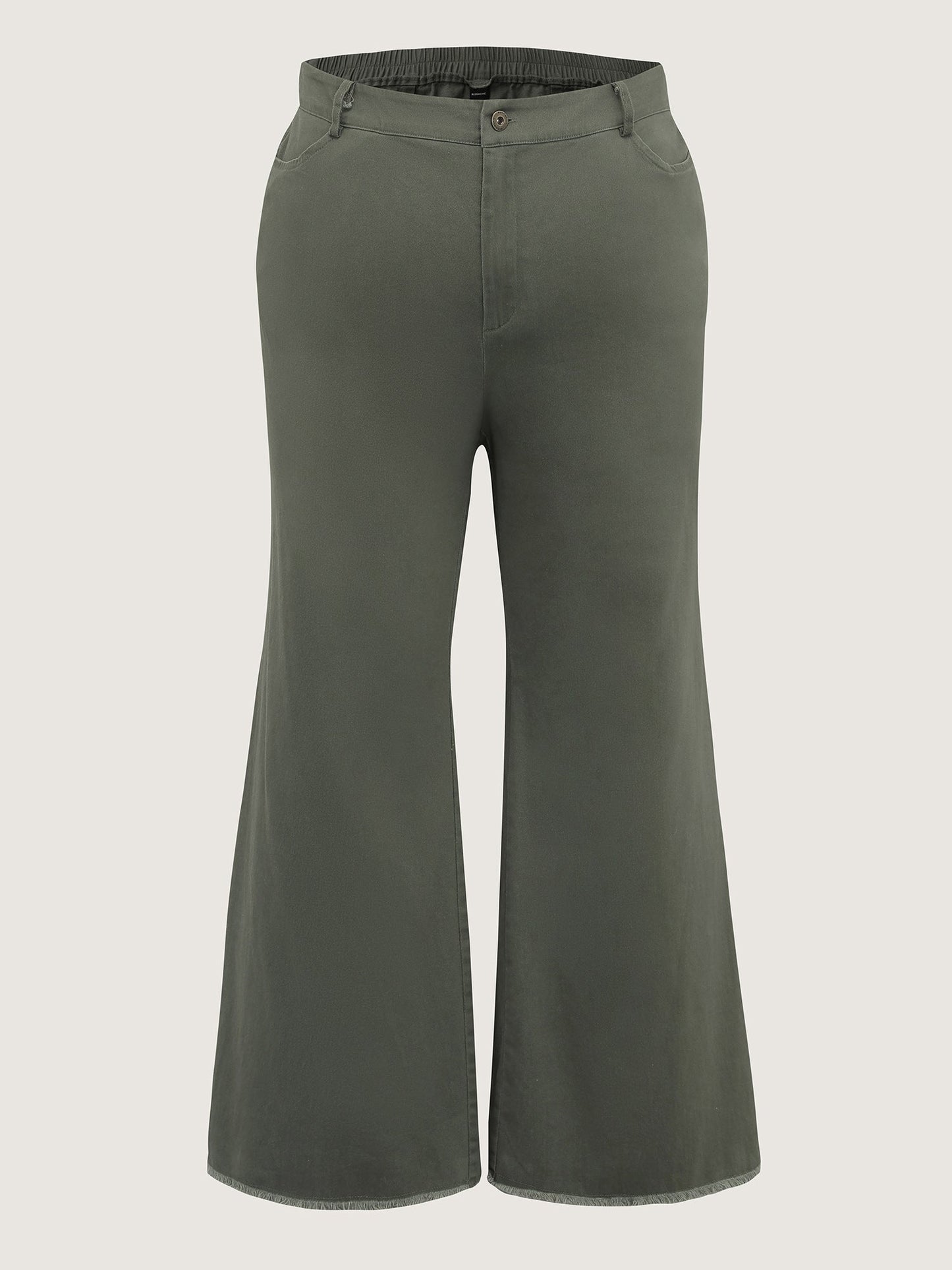 Vintage Wash Flared Hem Bootcut Pants