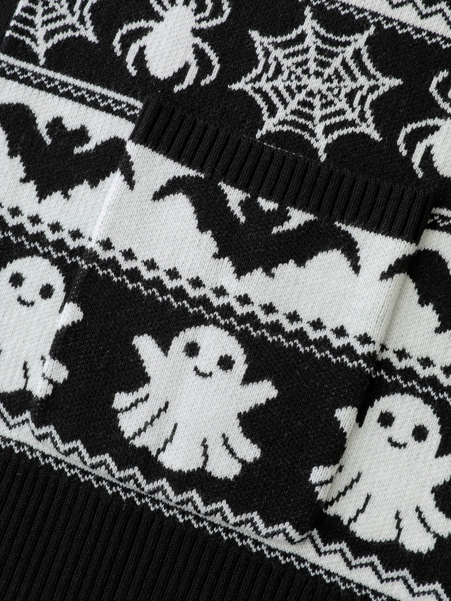 Halloween Elements Jacquard Knit Cardigan