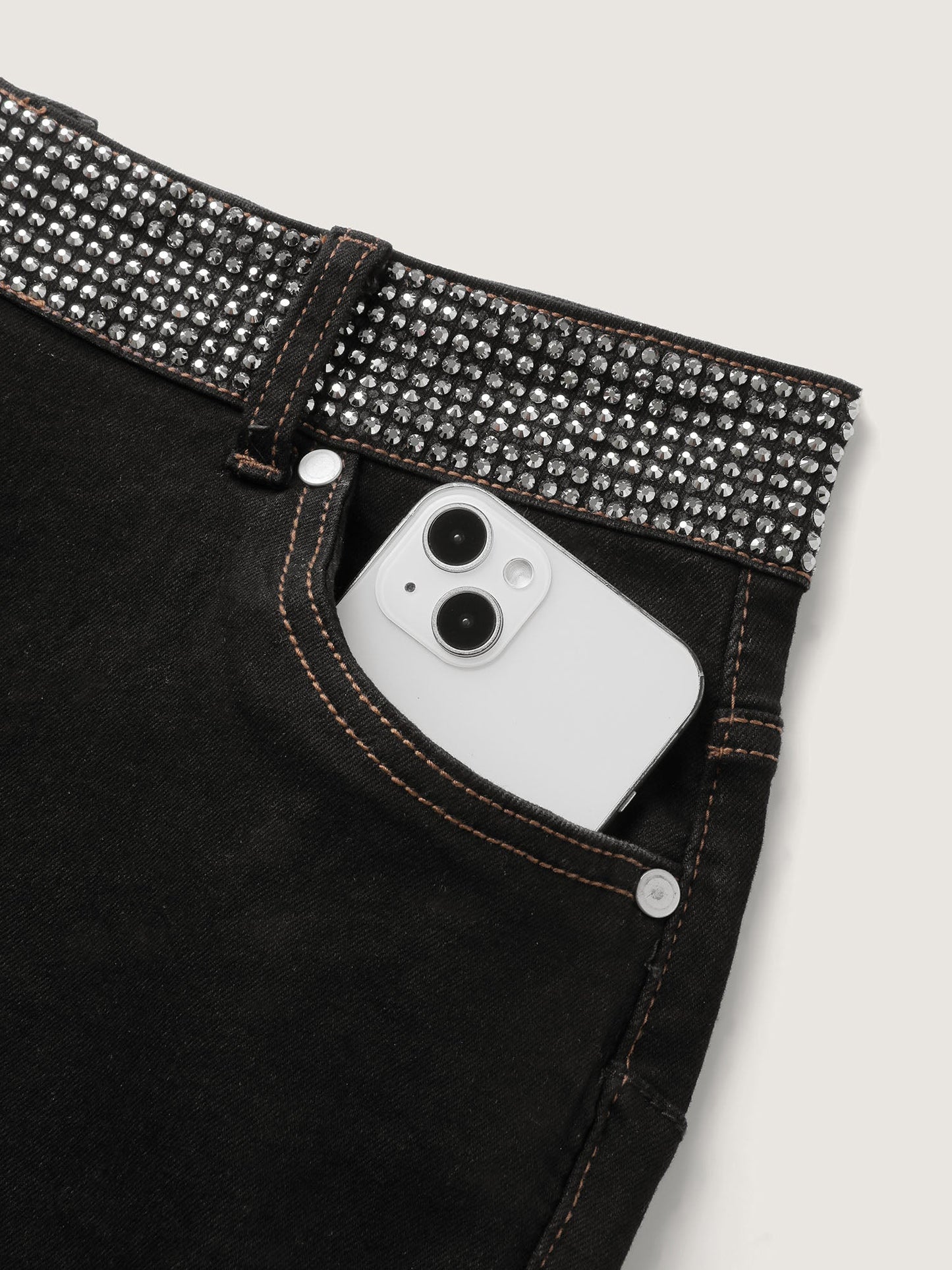 Supersoft Rhinestone Detail Bootcut Jeans