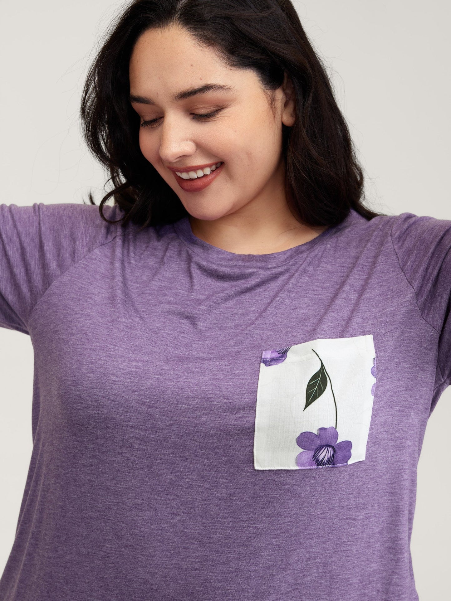 Color Contrast Pockets Loungewear Set
