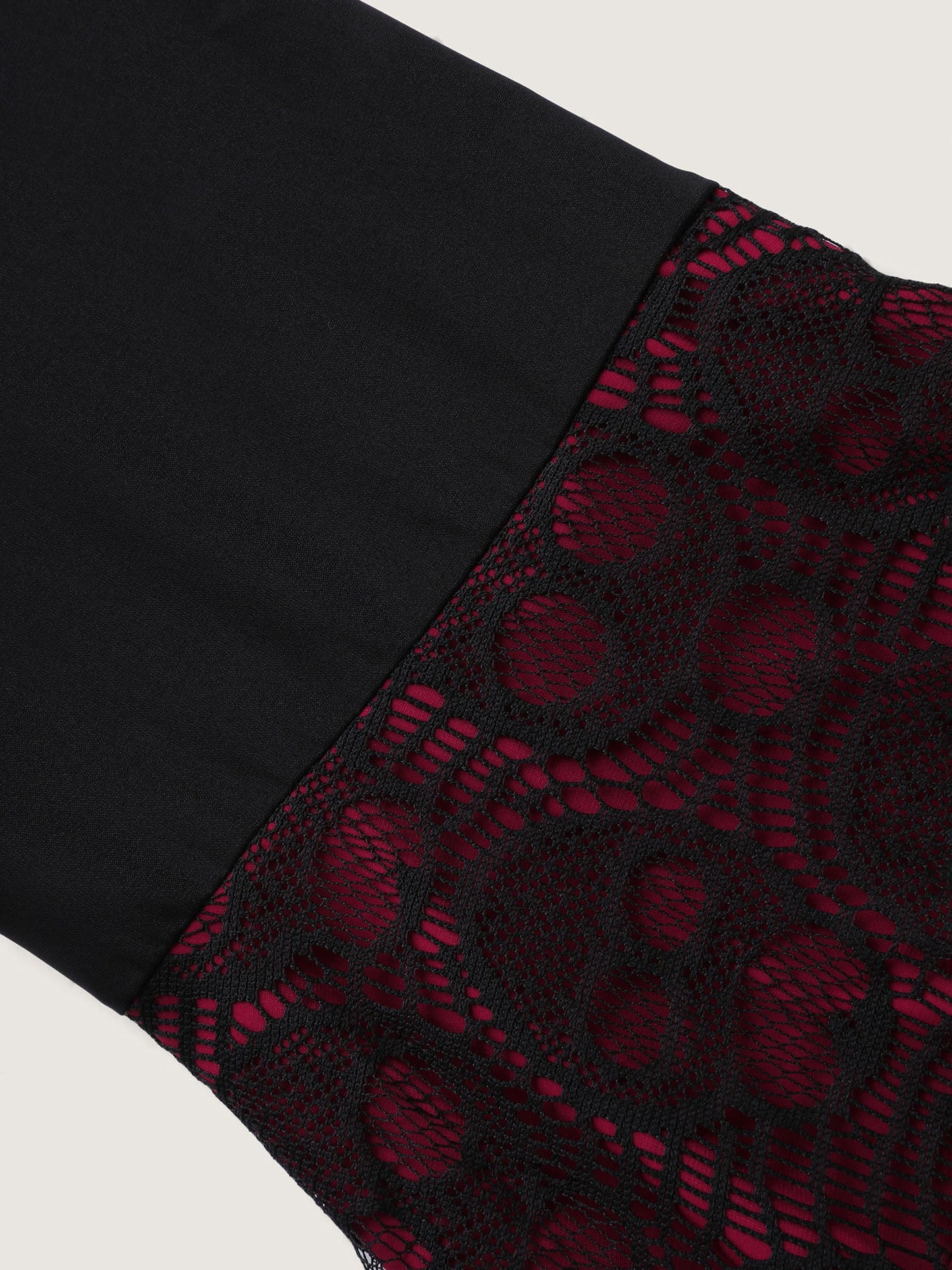 Wicked Witch Color Contrast Midi Dress