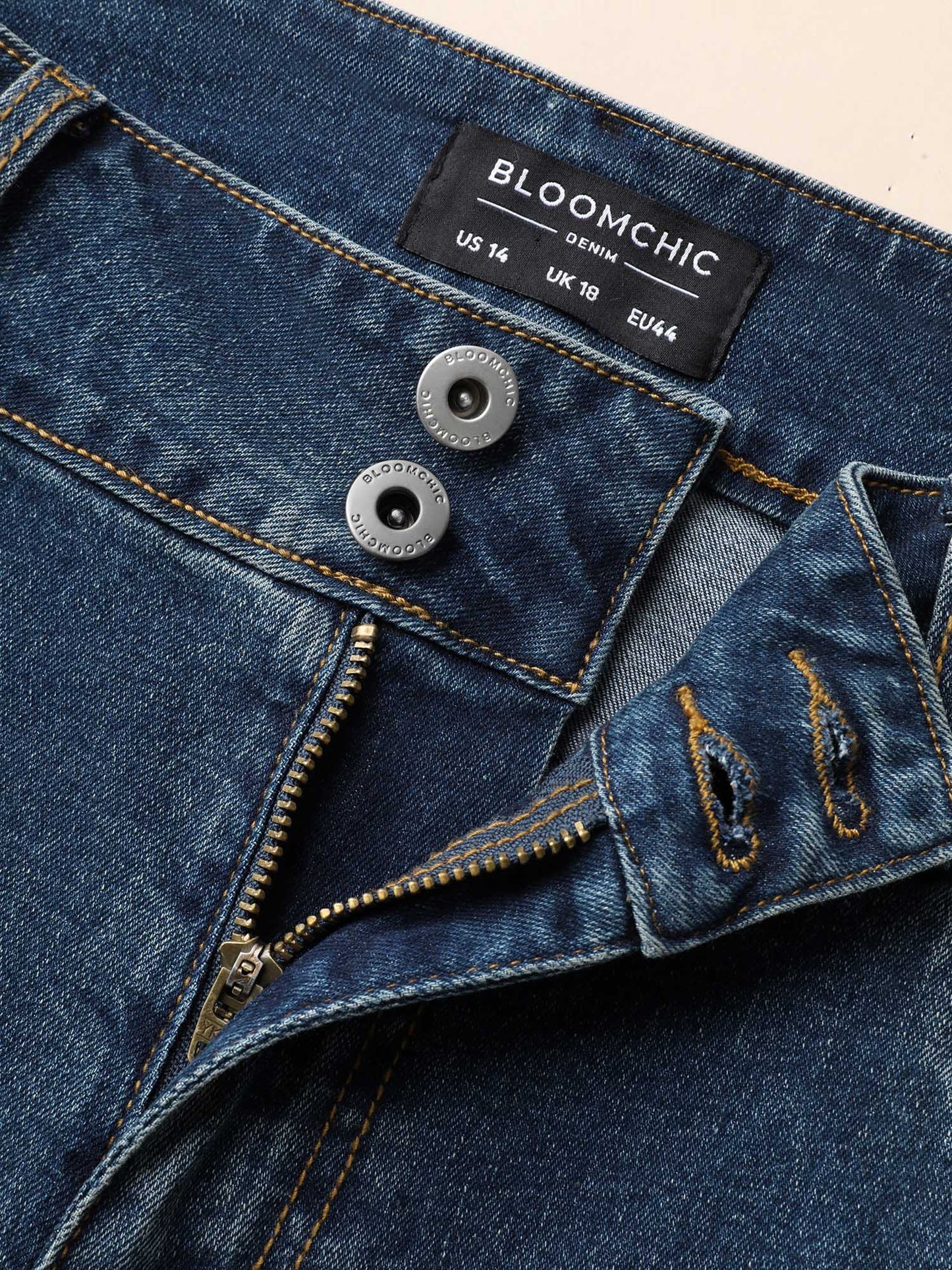 Whiskered Wash Mid-Rise Skinny-Fit Jeans