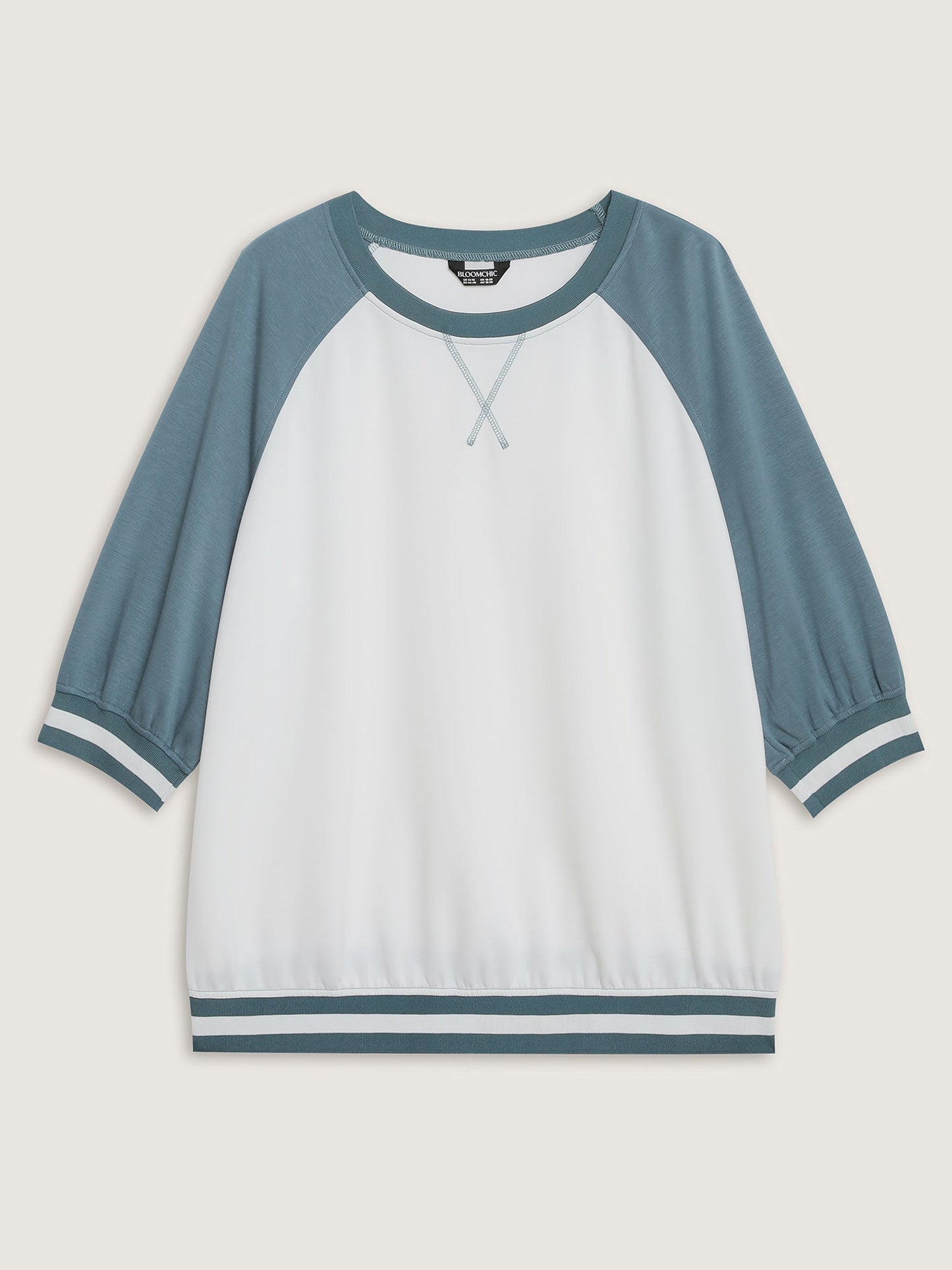 Supersoft Color Contrast Round Neck Sweatshirt