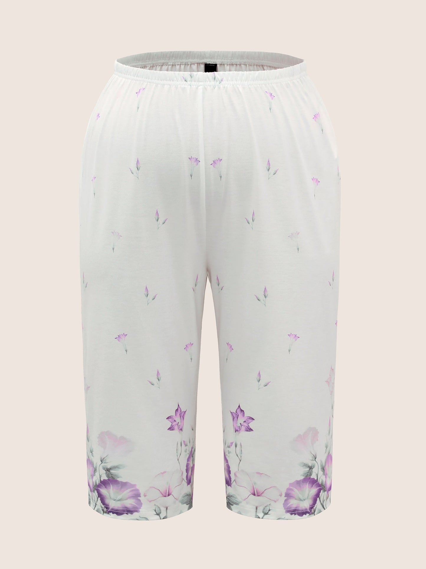 Floral Pleated Button Detail Loungewear Set