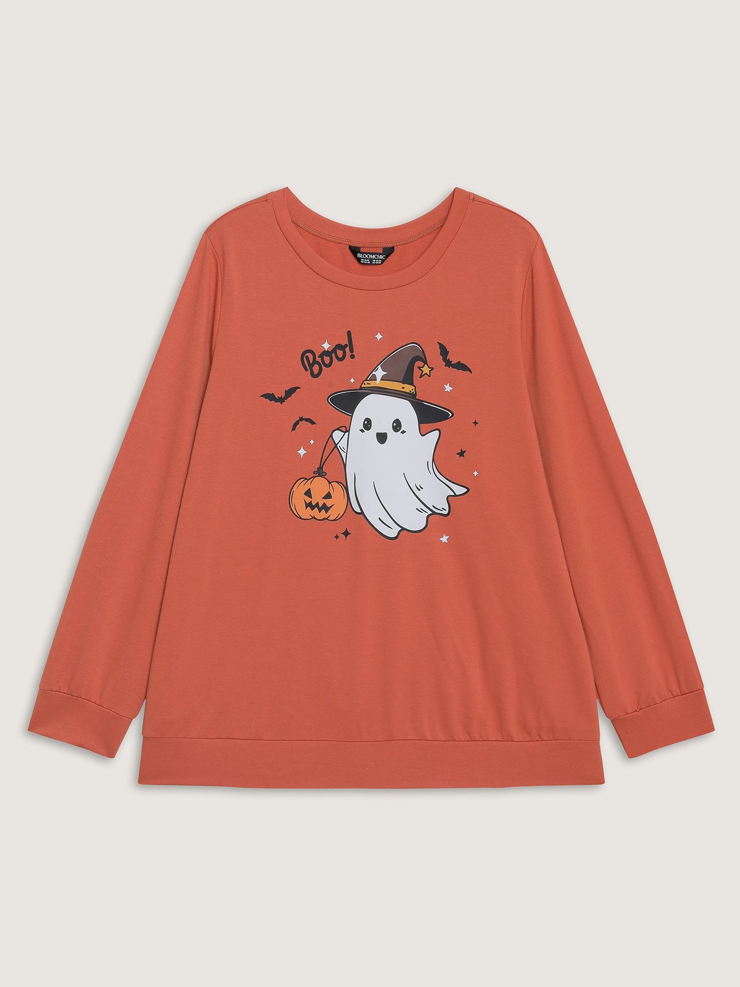 Cozy Hauntings Stretchy Hem Sweatshirt