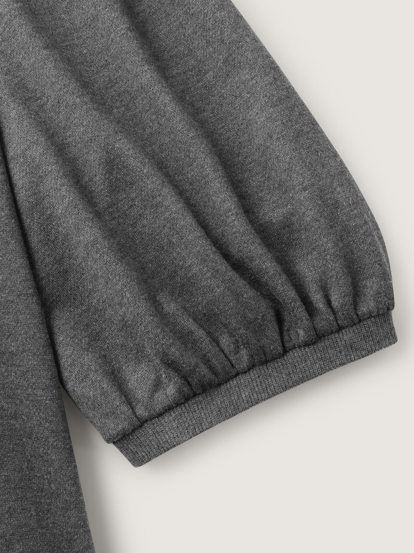 Heather Neckline Cut-Out Sweatshirt