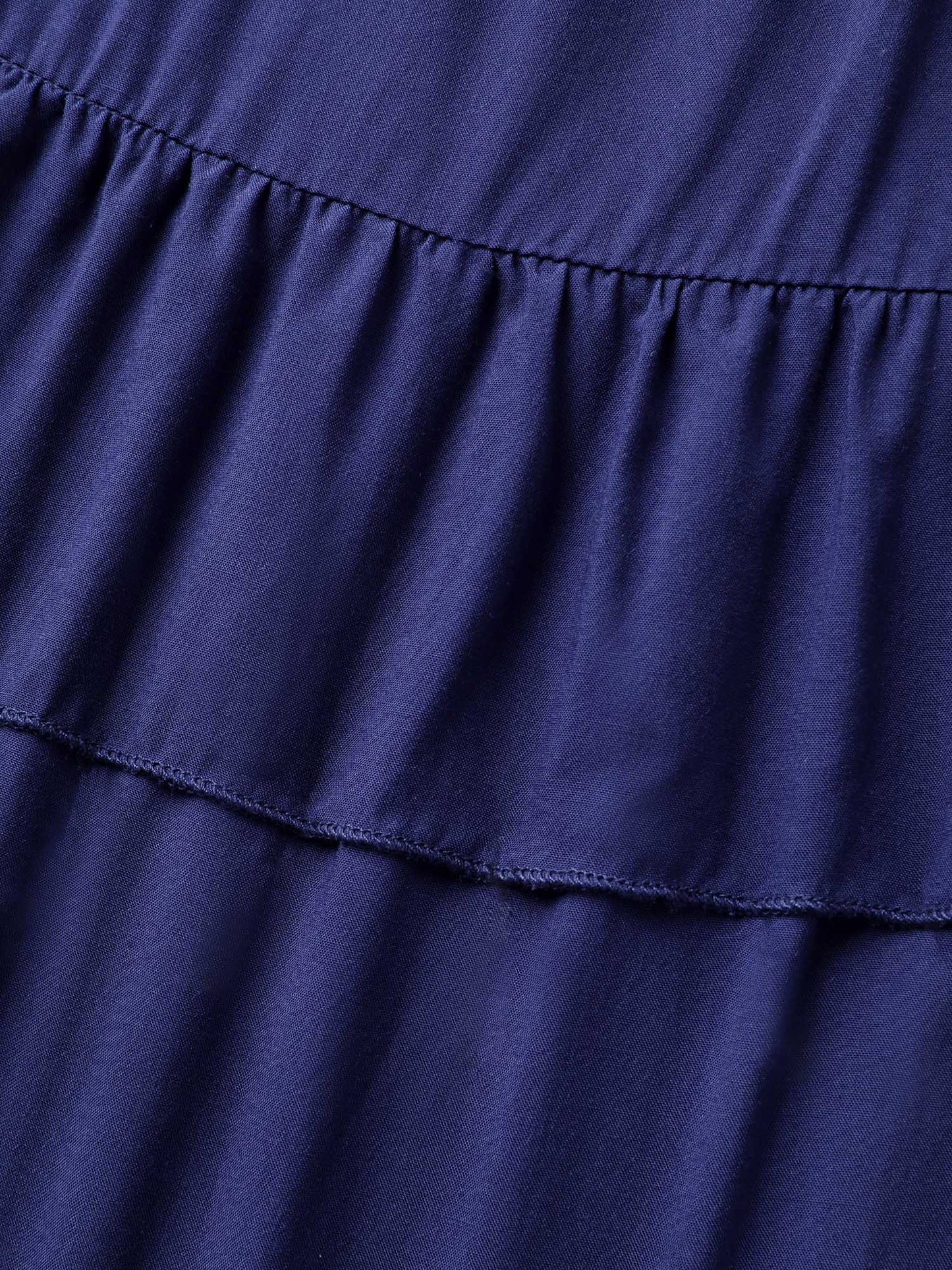 Ruffled Tiered A-Line Tie Midi Dress