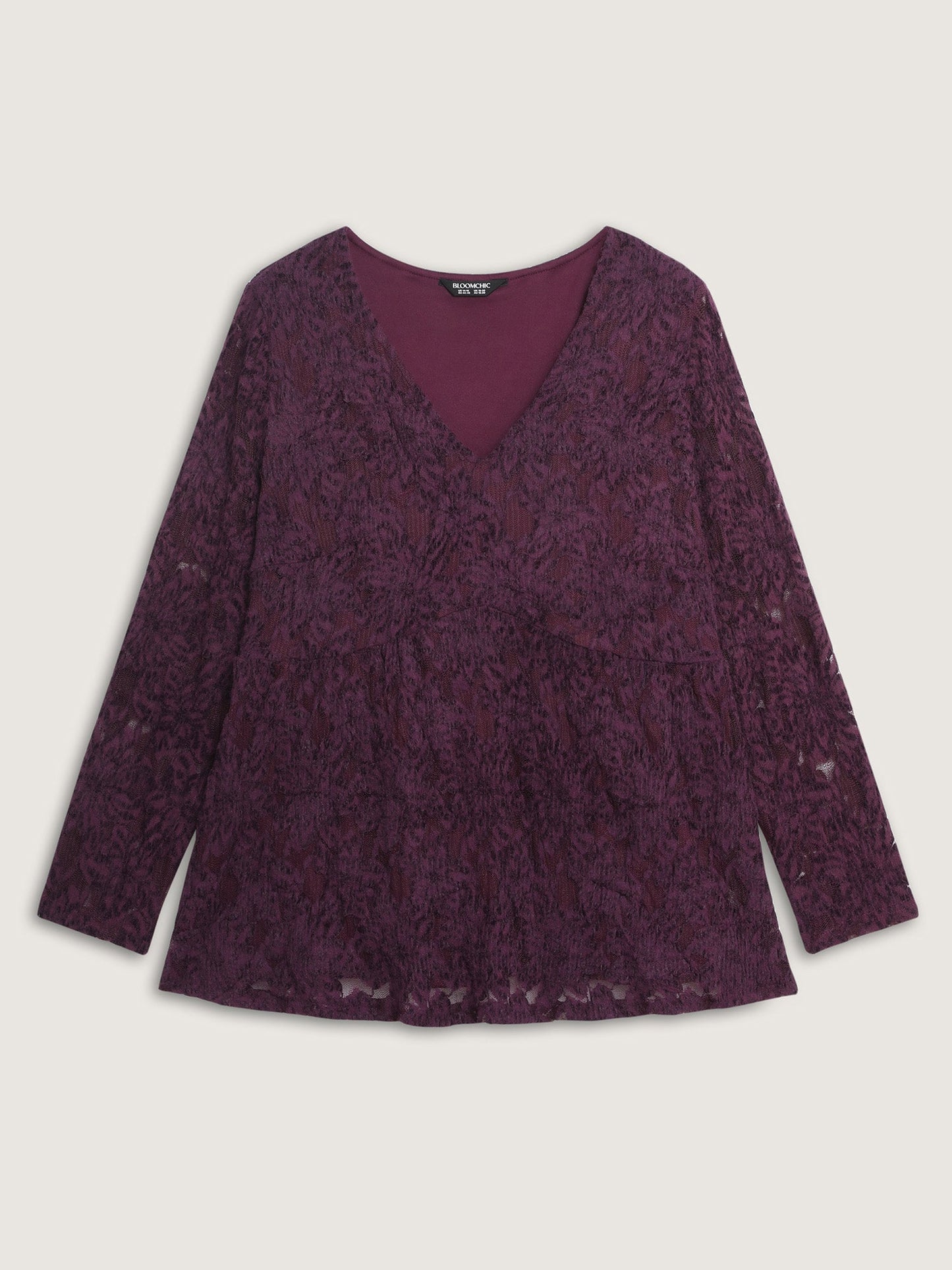 Textured Lined Fit and Flare Knit Top