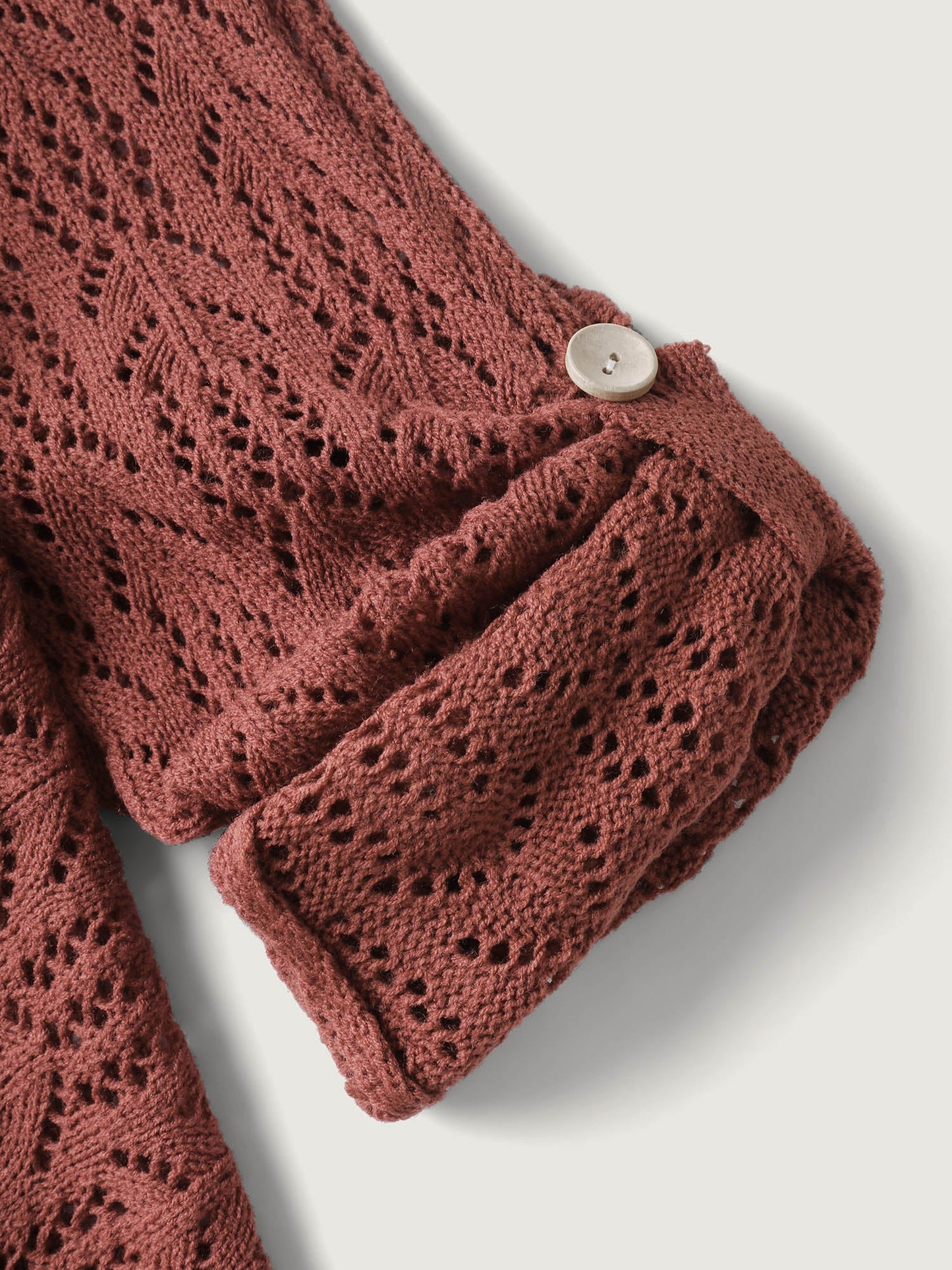 Textured Cut-Out Asymmetrical Lightweight Cardigan