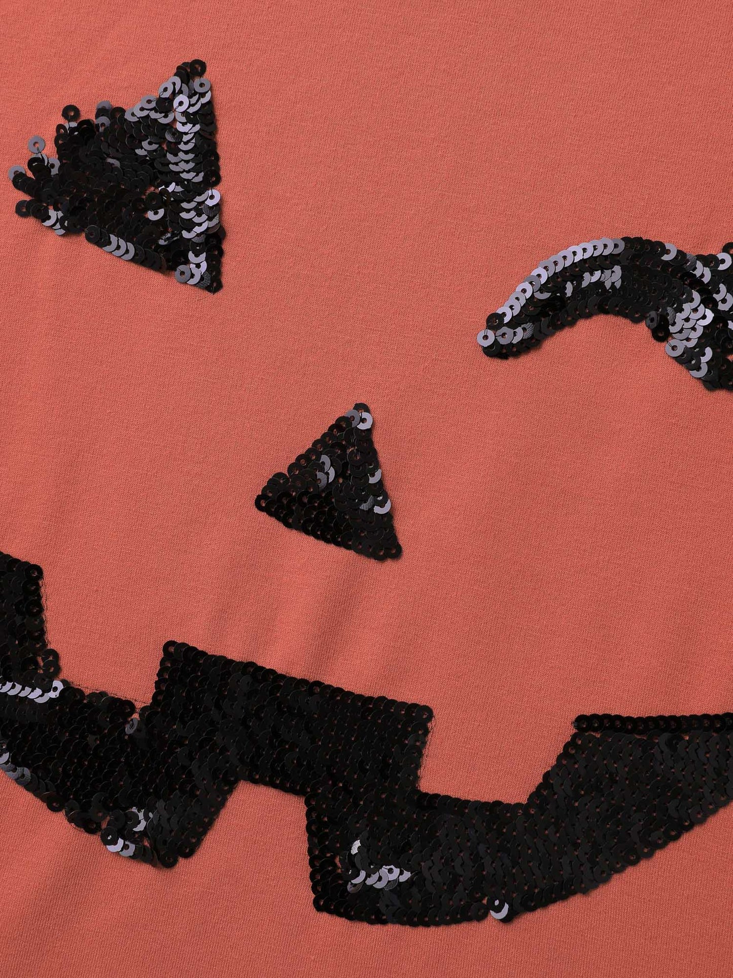 Supersoft Pumpkin Spice Sequin Embroidery Sweatshirt
