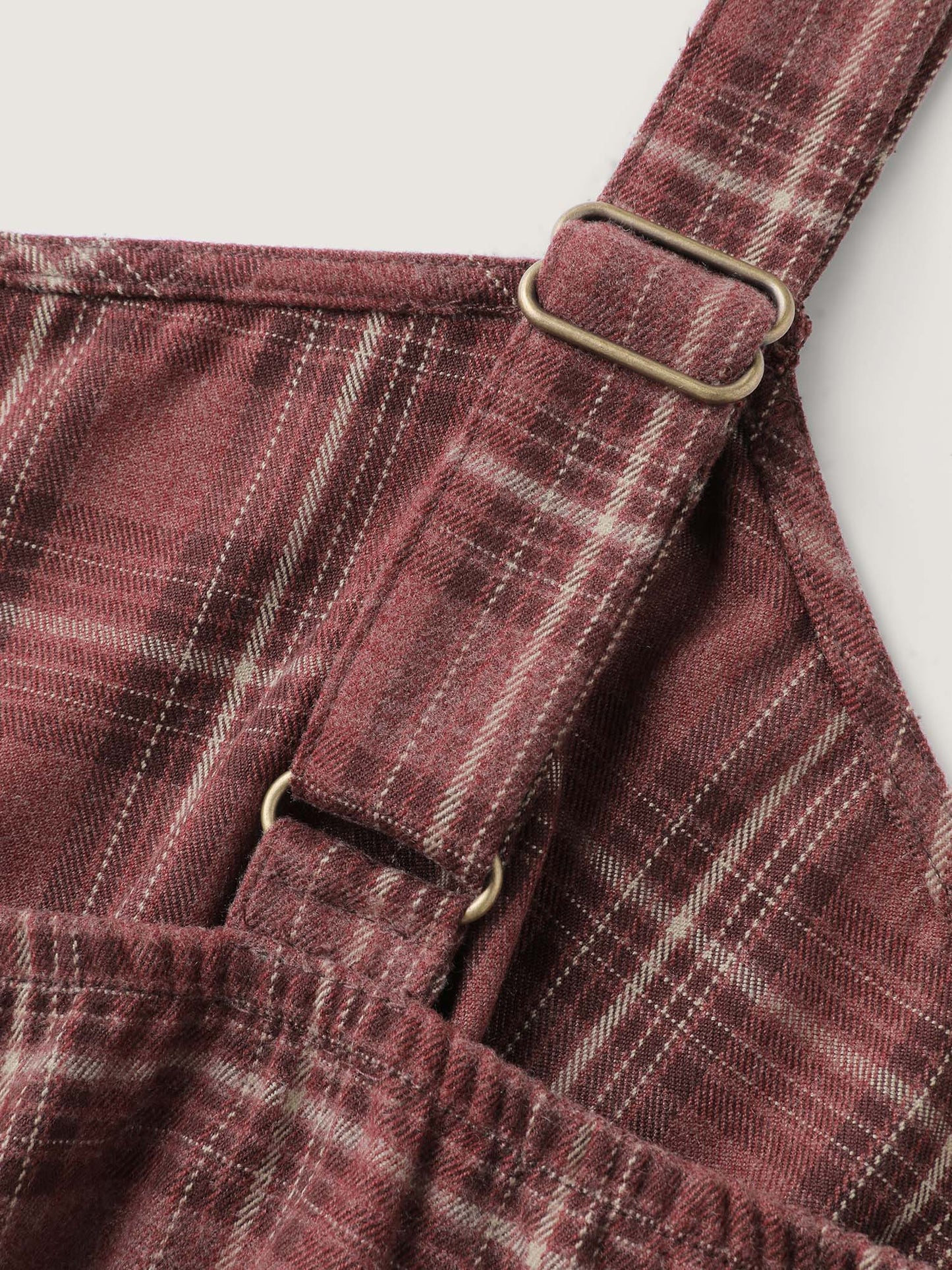 Retro Plaid Print Harem Style Jumpsuit
