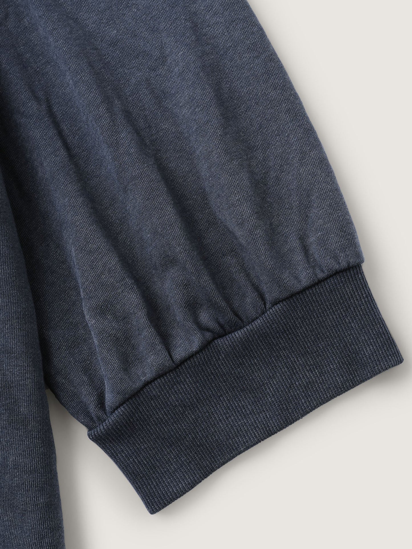 Vintage Round Neck Solid Sweatshirt