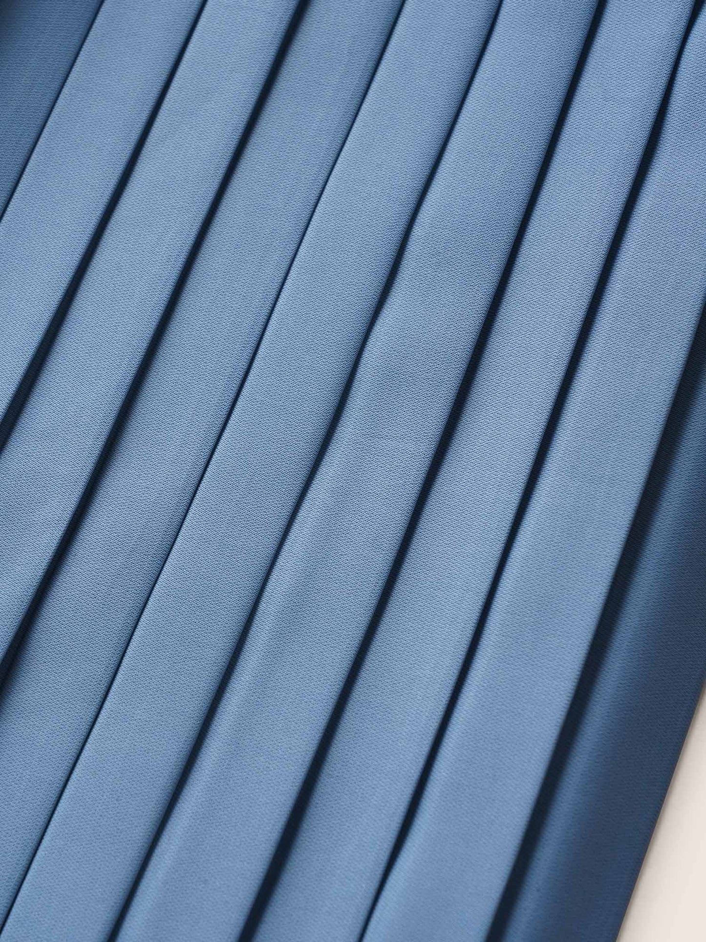 Square Neck Plain Pleated Ruffle Sleeve Dress