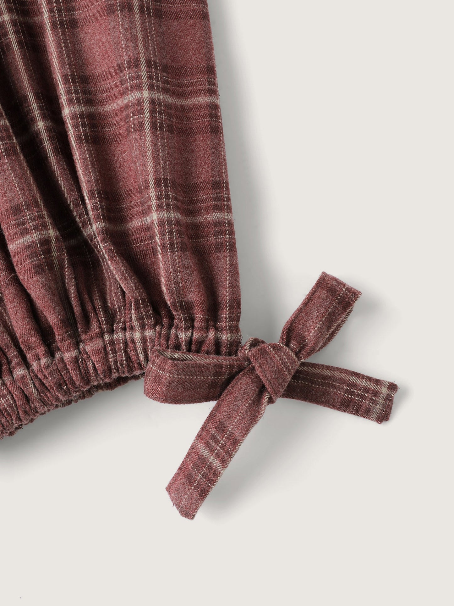 Retro Plaid Print Harem Style Jumpsuit