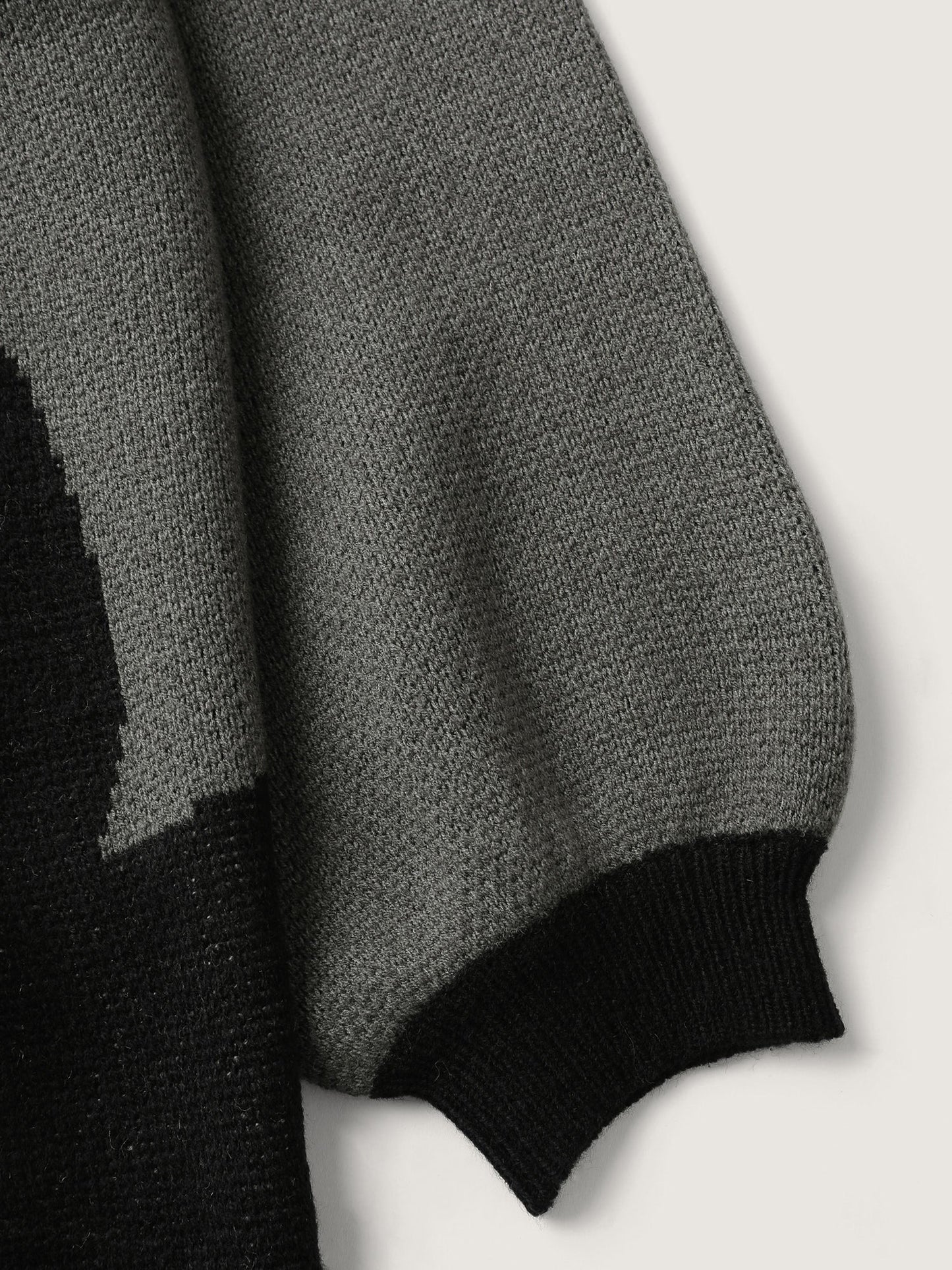 Halloween Cat Print Contrast Pullover