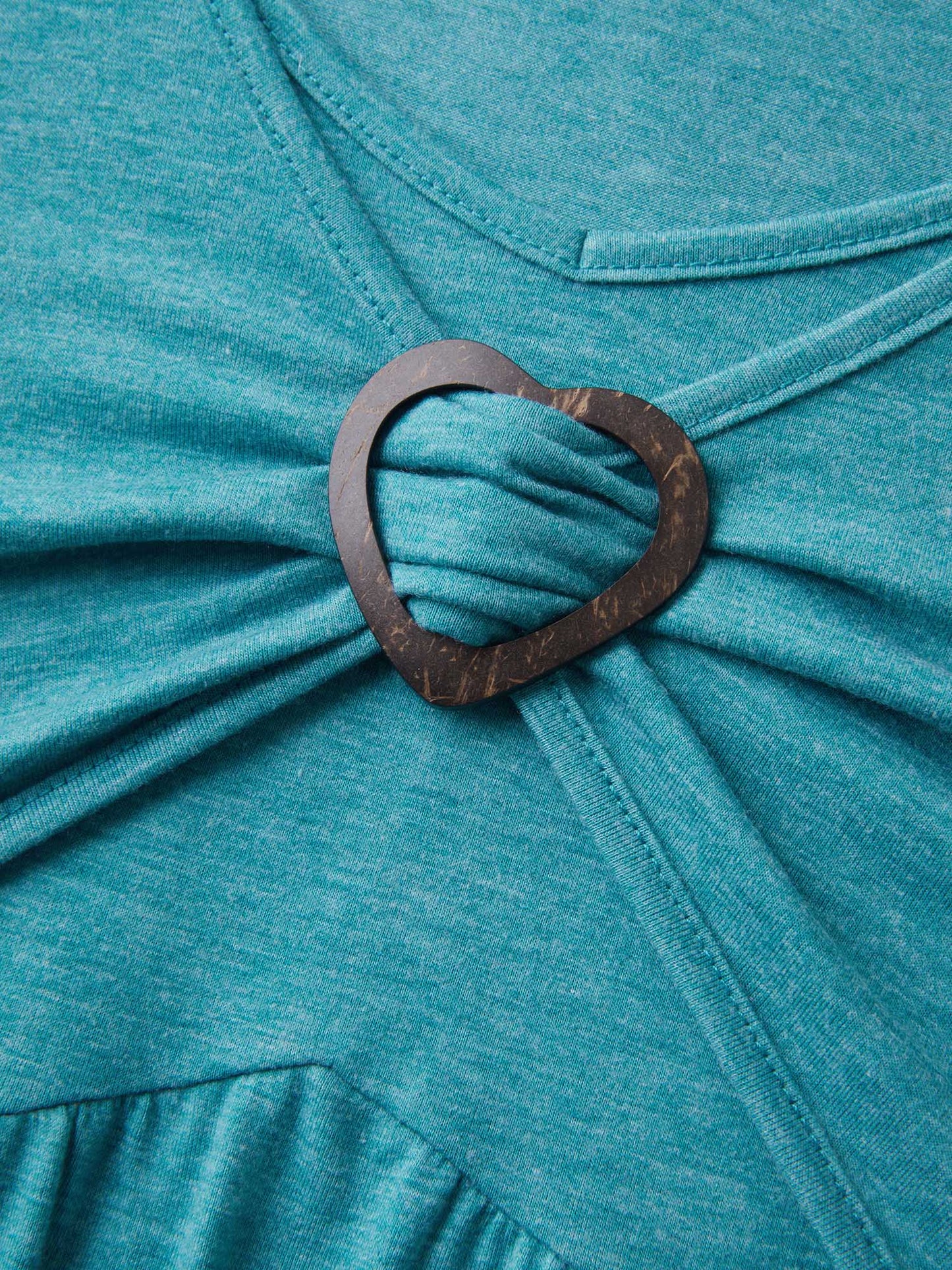 Buckle Detail Ruched Midi Knit Dress