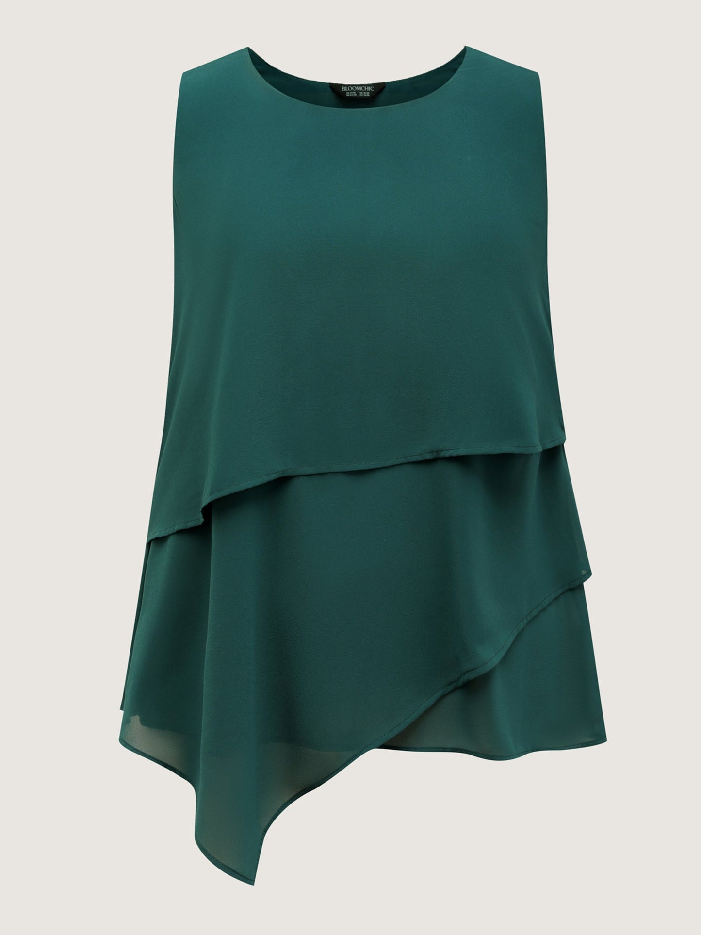 Layered Round Neck Tummy-Friendly Tank Top