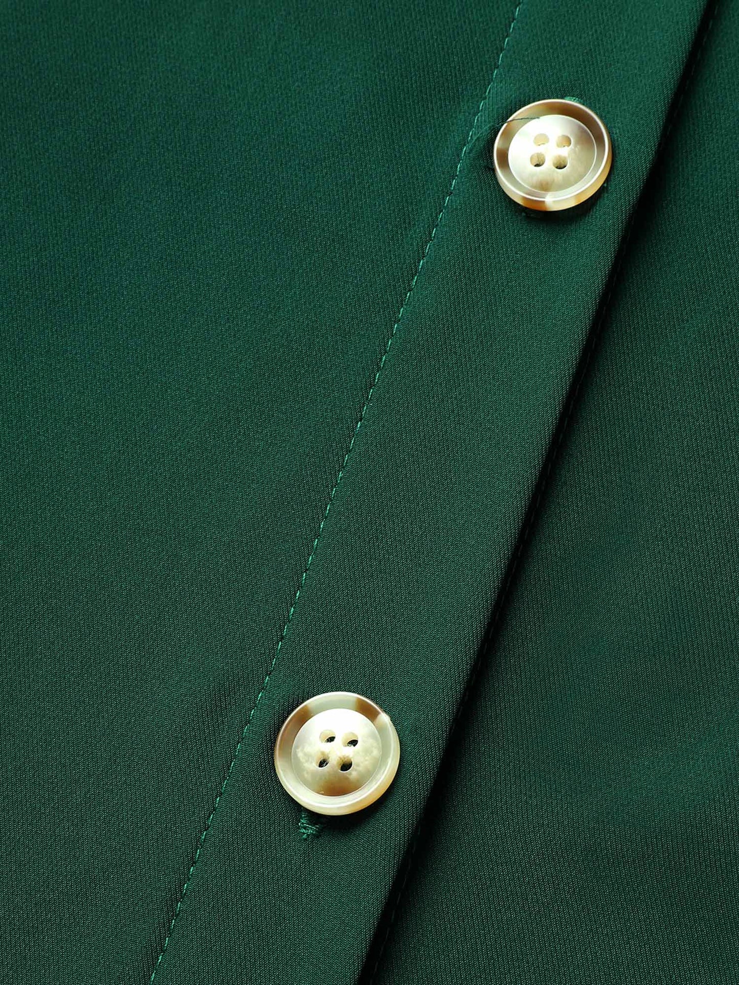 Suit Collar Button Detail Batwing Sleeve Dress