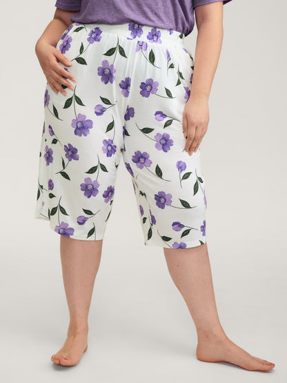 Color Contrast Pockets Loungewear Set