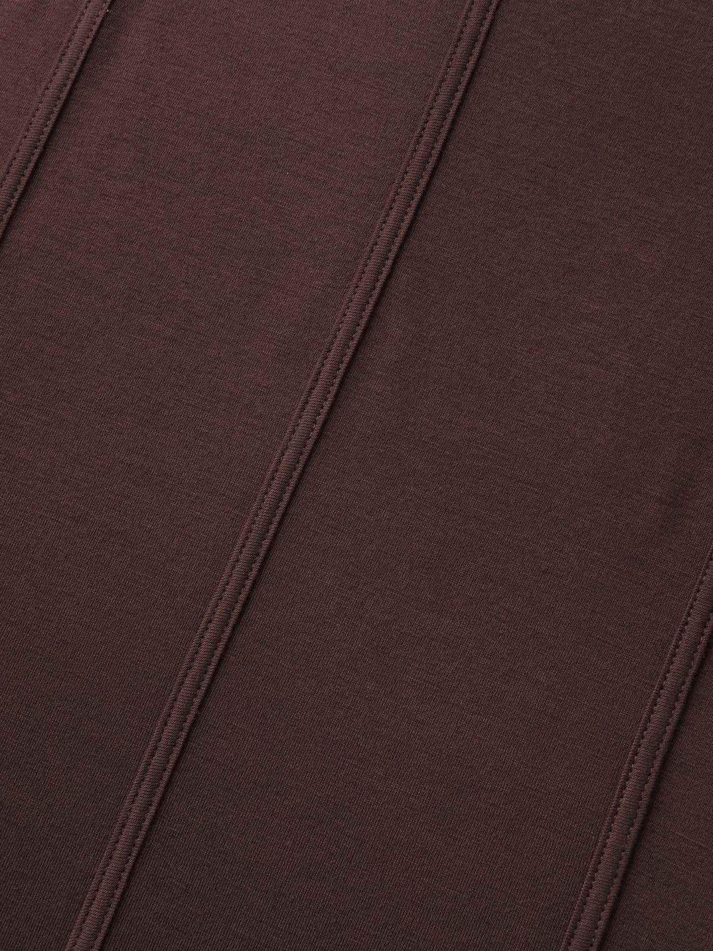 Stretchy Defining Waist Deep Neckline T-Shirt