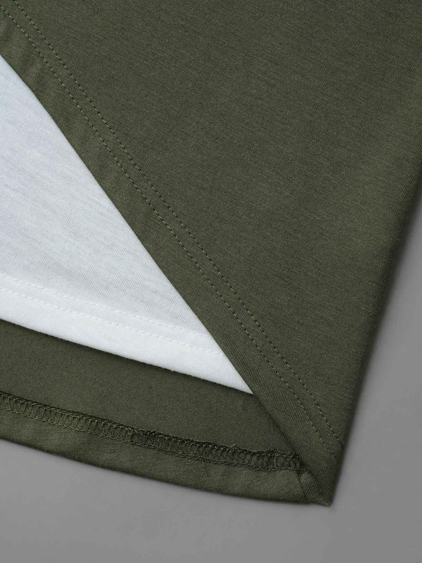 Color Contrast Combined Hoodie Shirt